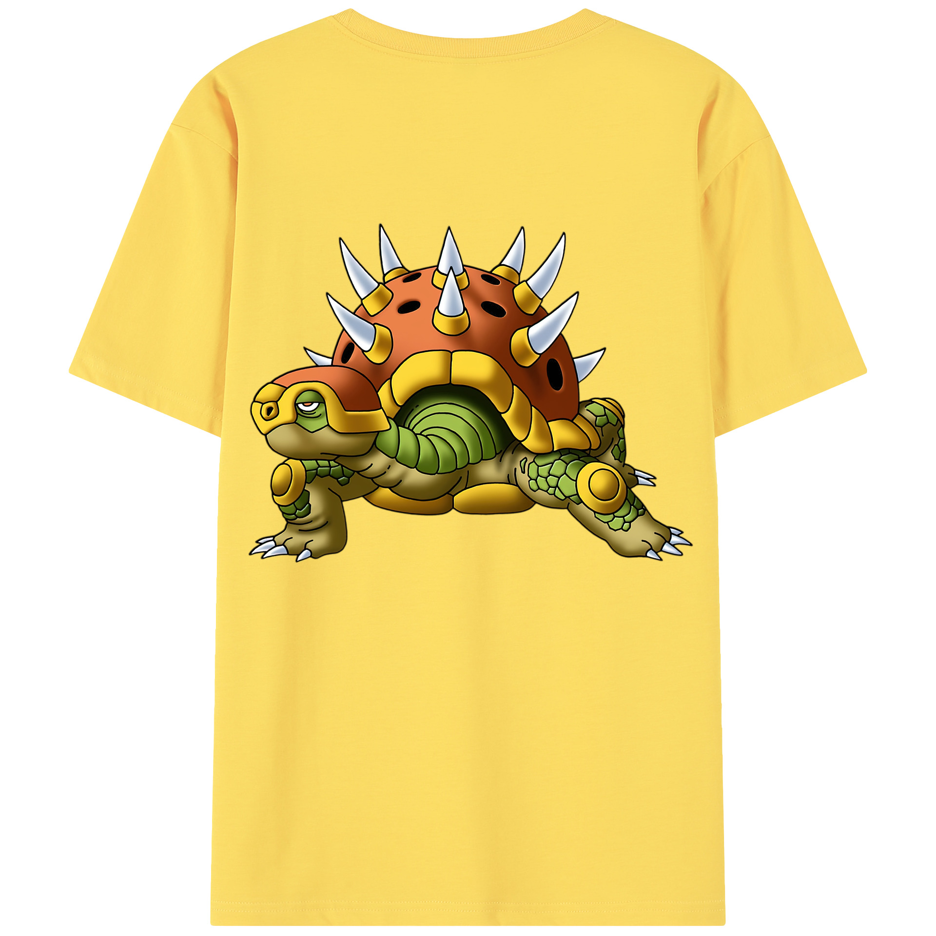 （画像用） ドラゴンクエスト Doragon Kuesuto Dragon Quest 綿100％半袖Tシャツ（背面プリント）