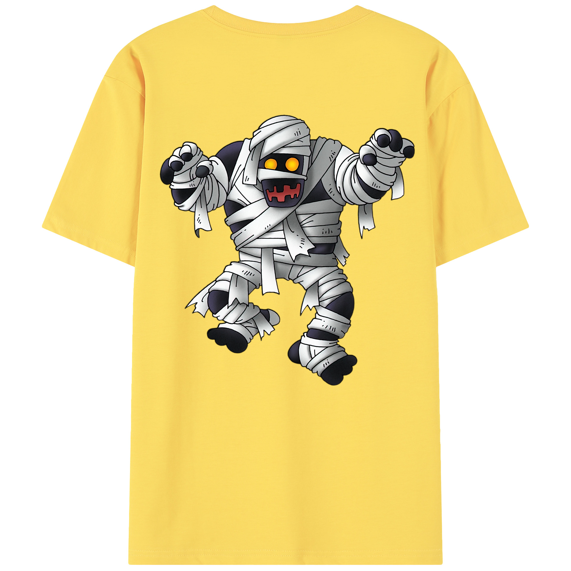 （画像用） ドラゴンクエスト Doragon Kuesuto Dragon Quest 綿100％半袖Tシャツ（背面プリント）