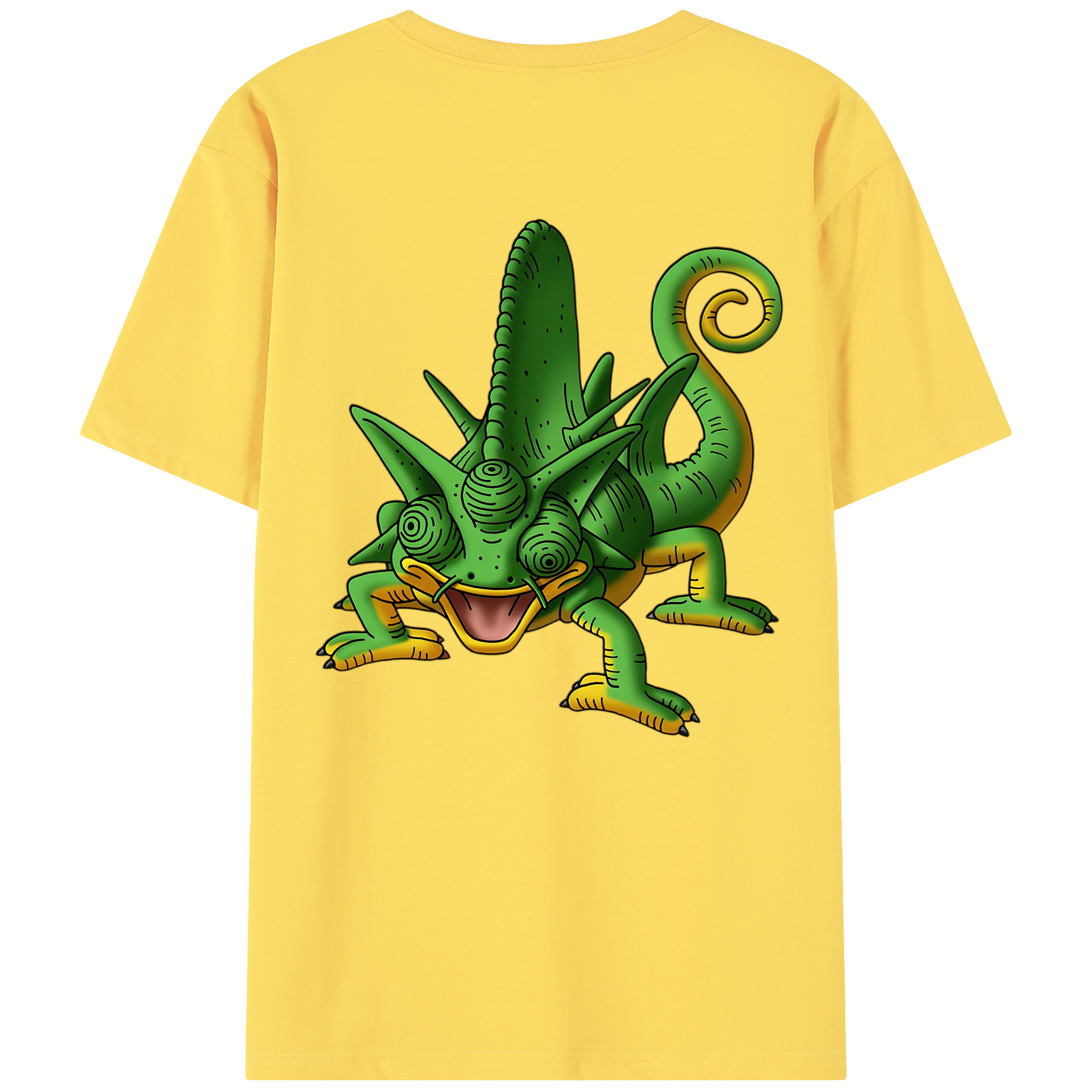 （画像用） ドラゴンクエスト Doragon Kuesuto Dragon Quest 綿100％半袖Tシャツ（背面プリント）