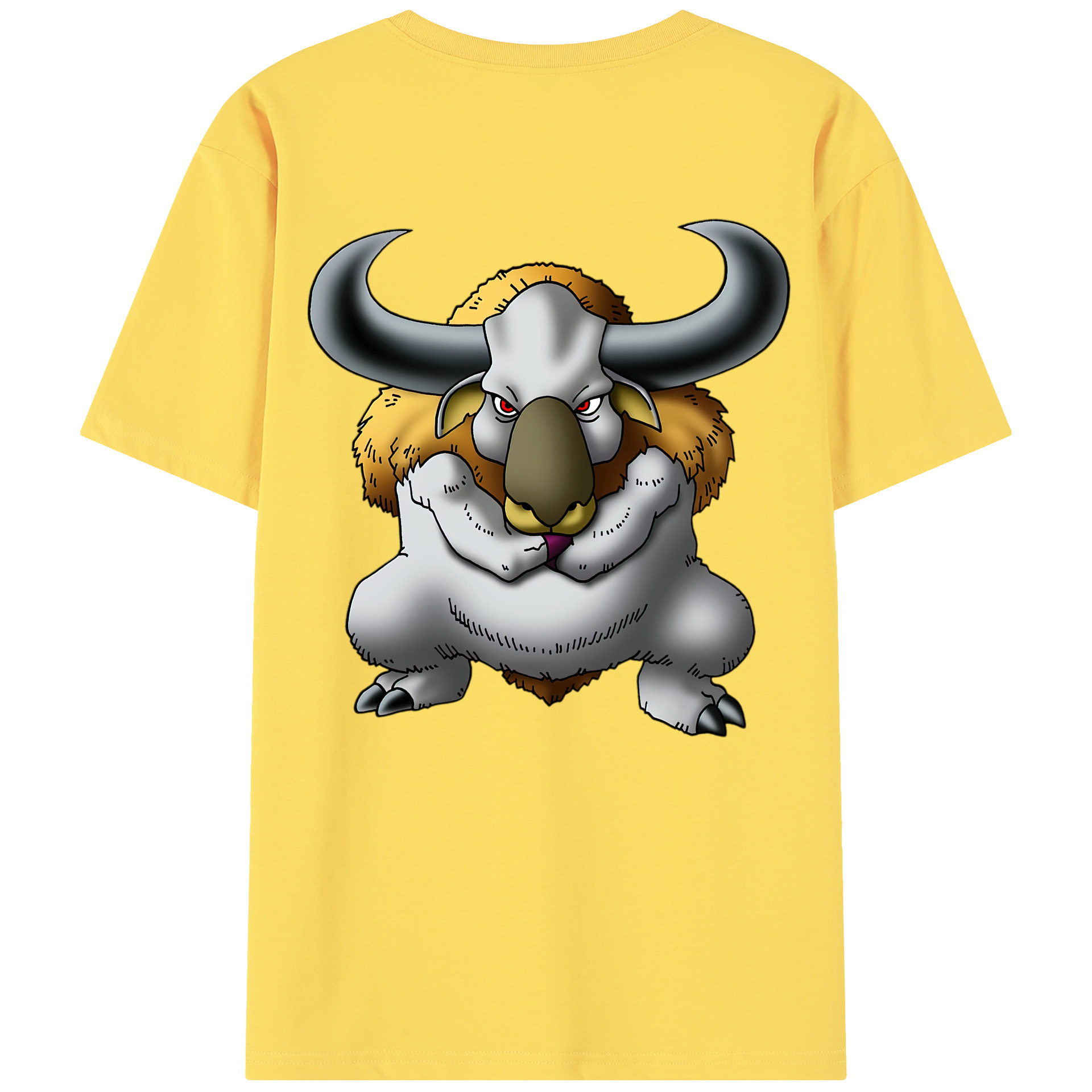 （画像用） ドラゴンクエスト Doragon Kuesuto Dragon Quest 綿100％半袖Tシャツ（背面プリント）