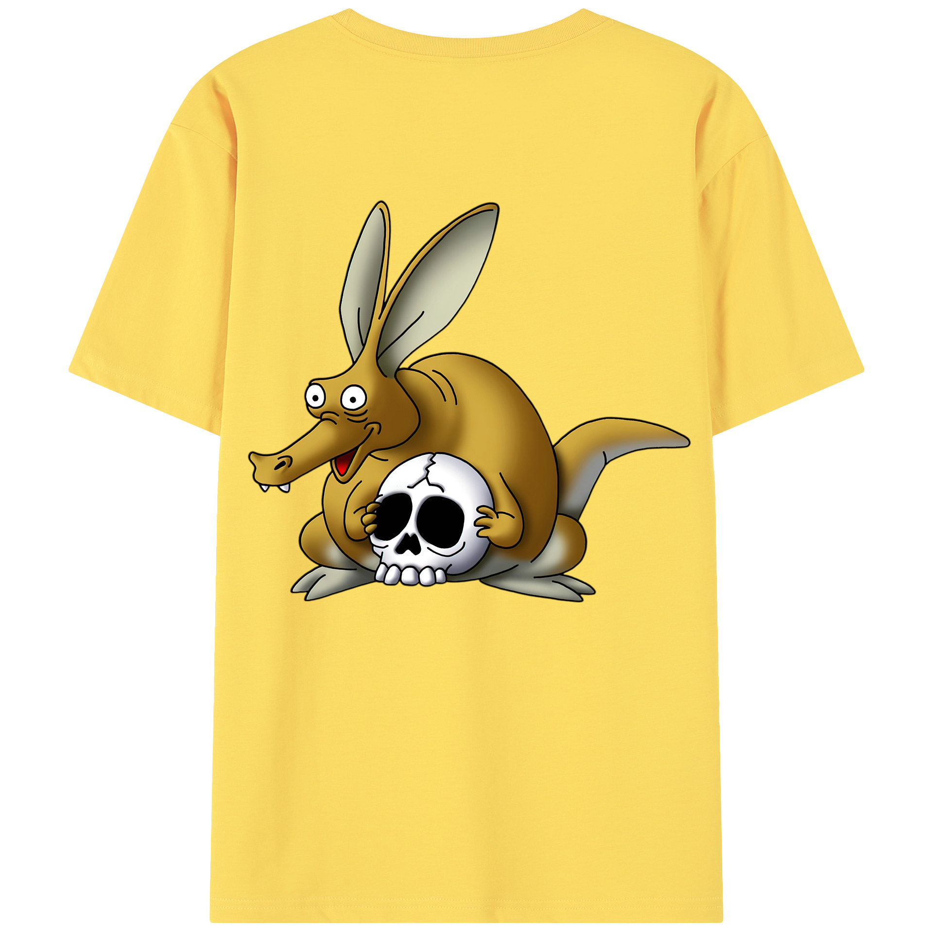 （画像用） ドラゴンクエスト Doragon Kuesuto Dragon Quest 綿100％半袖Tシャツ（背面プリント）