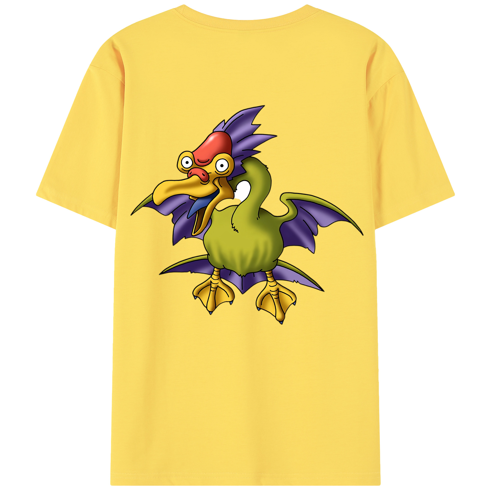 （画像用） ドラゴンクエスト Doragon Kuesuto Dragon Quest 綿100％半袖Tシャツ（背面プリント）