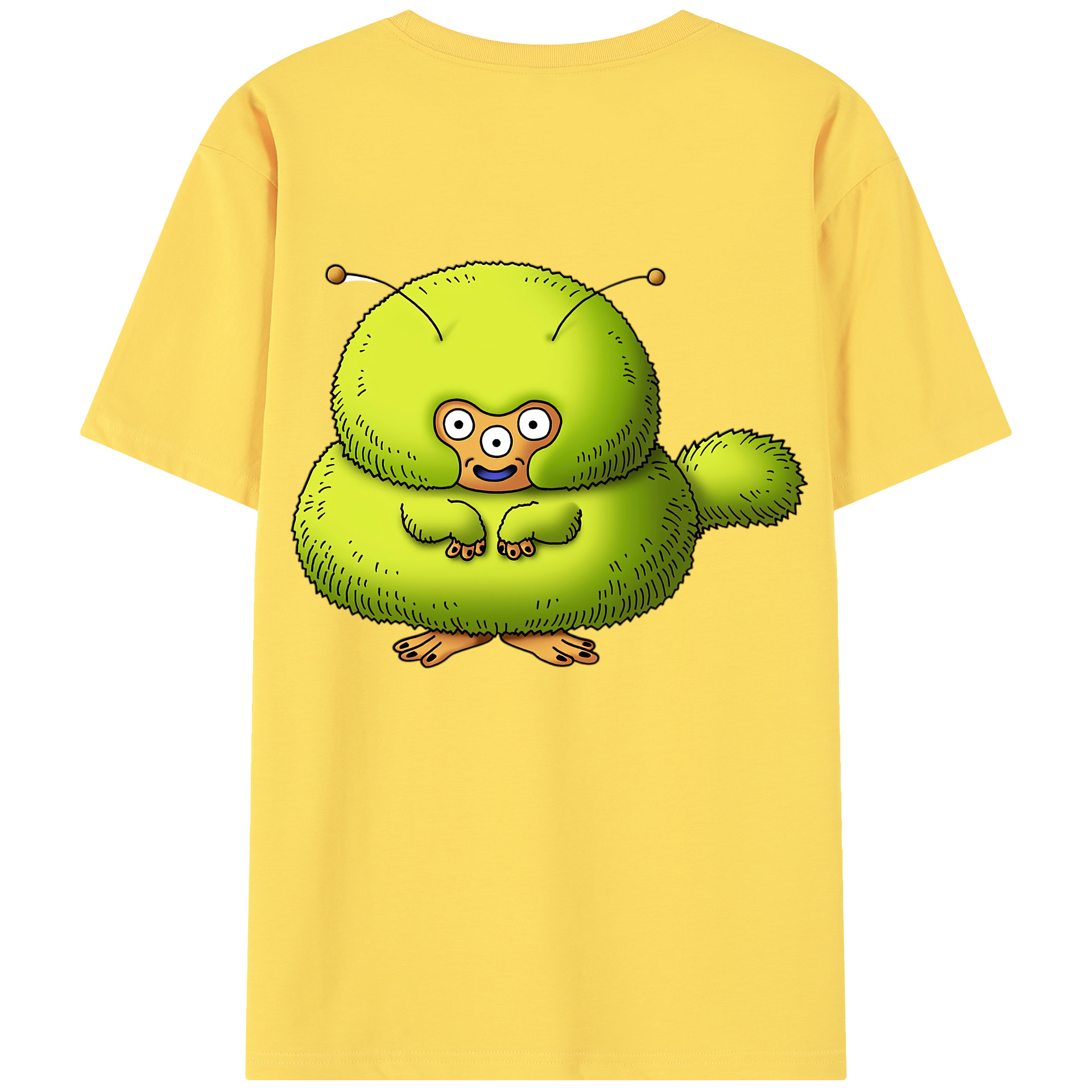 （画像用） ドラゴンクエスト Doragon Kuesuto Dragon Quest 綿100％半袖Tシャツ（背面プリント）