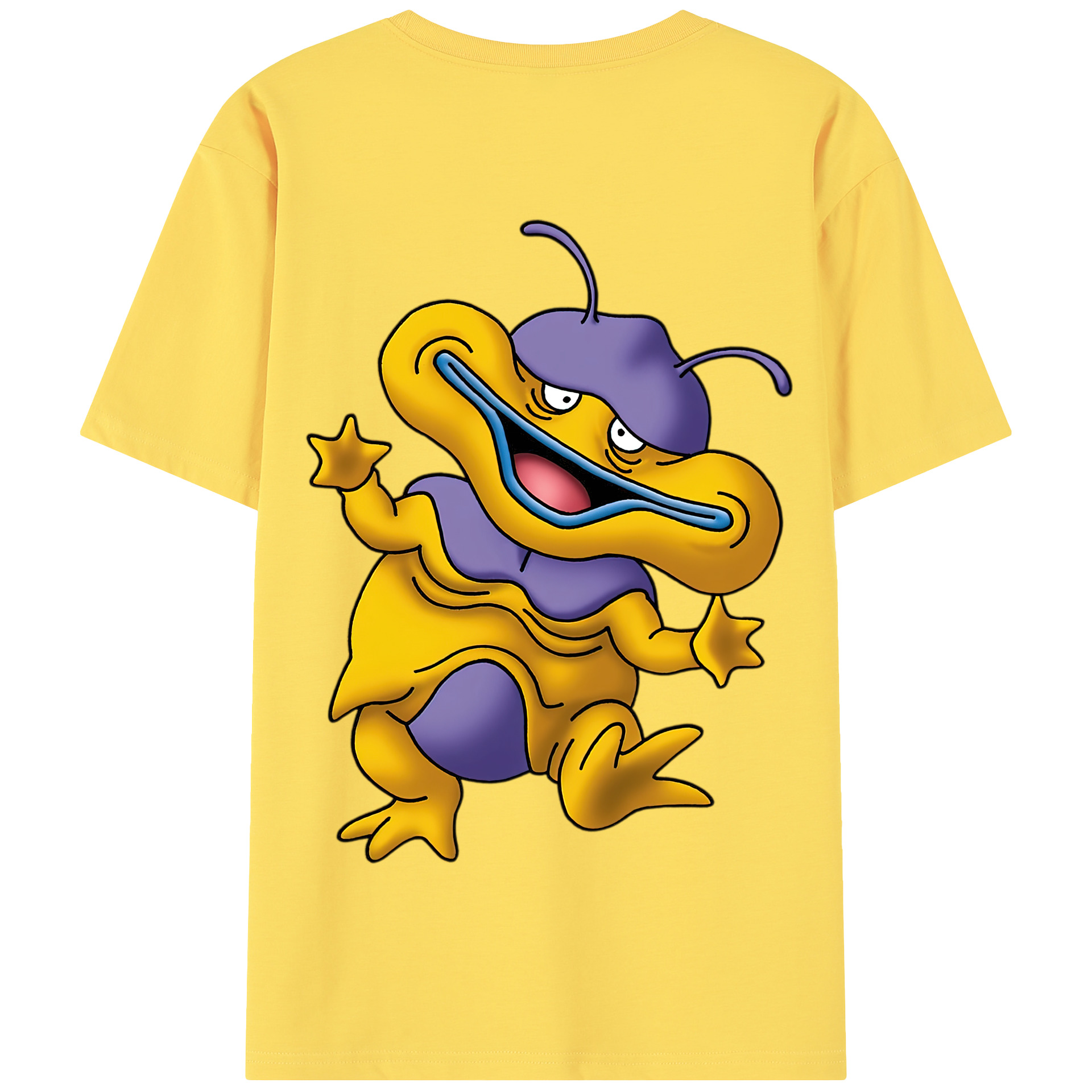 （画像用） ドラゴンクエスト Doragon Kuesuto Dragon Quest 綿100％半袖Tシャツ（背面プリント）