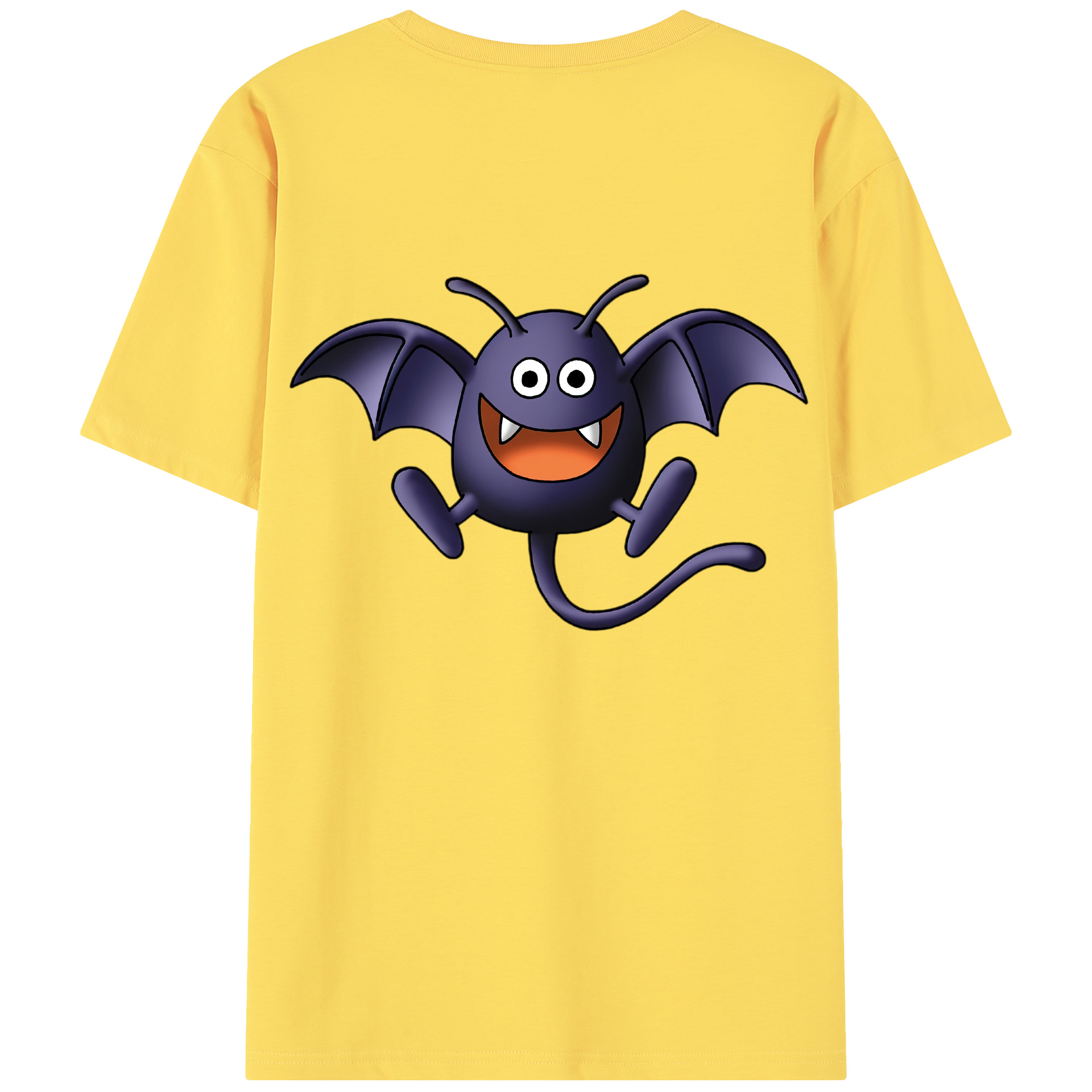 （画像用） ドラゴンクエスト Doragon Kuesuto Dragon Quest 綿100％半袖Tシャツ（背面プリント）
