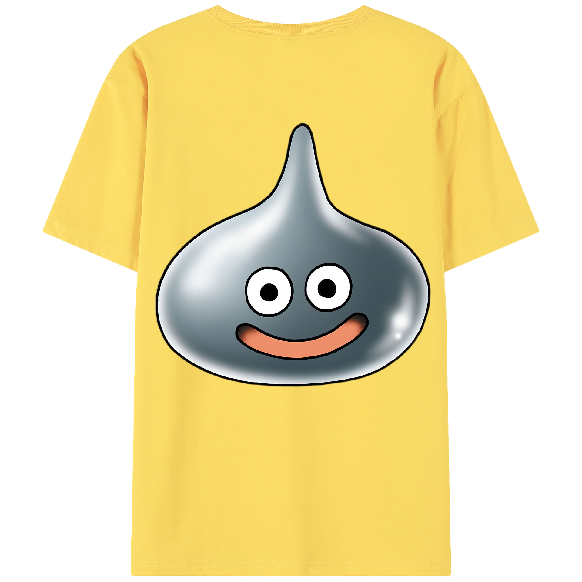 （画像用） ドラゴンクエスト Doragon Kuesuto Dragon Quest 綿100％半袖Tシャツ（背面プリント）