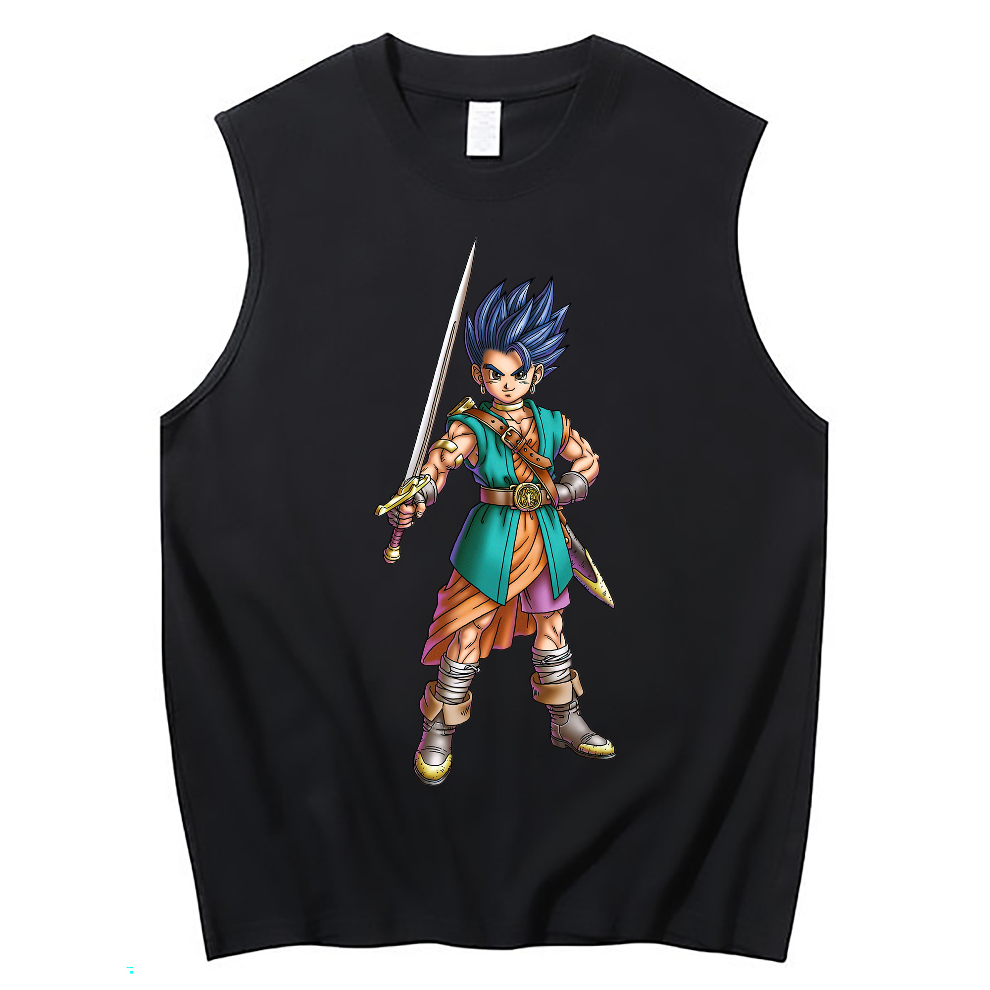 （画像用） ドラゴンクエスト Doragon Kuesuto Dragon Quest コットン100％タンクトップ（フロントプリント）