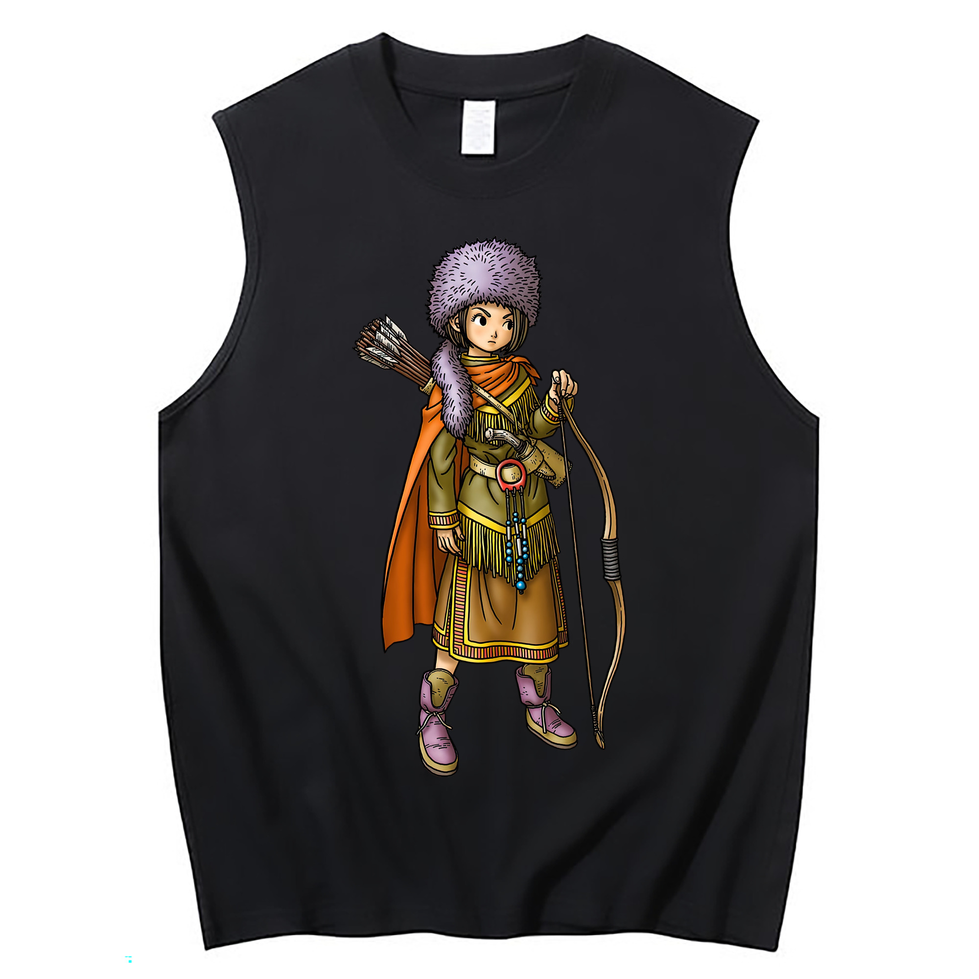 （画像用） ドラゴンクエスト Doragon Kuesuto Dragon Quest コットン100％タンクトップ（フロントプリント）