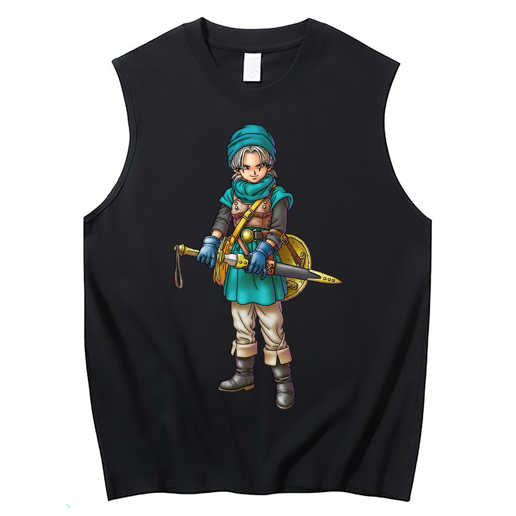 （画像用） ドラゴンクエスト Doragon Kuesuto Dragon Quest コットン100％タンクトップ（フロントプリント）
