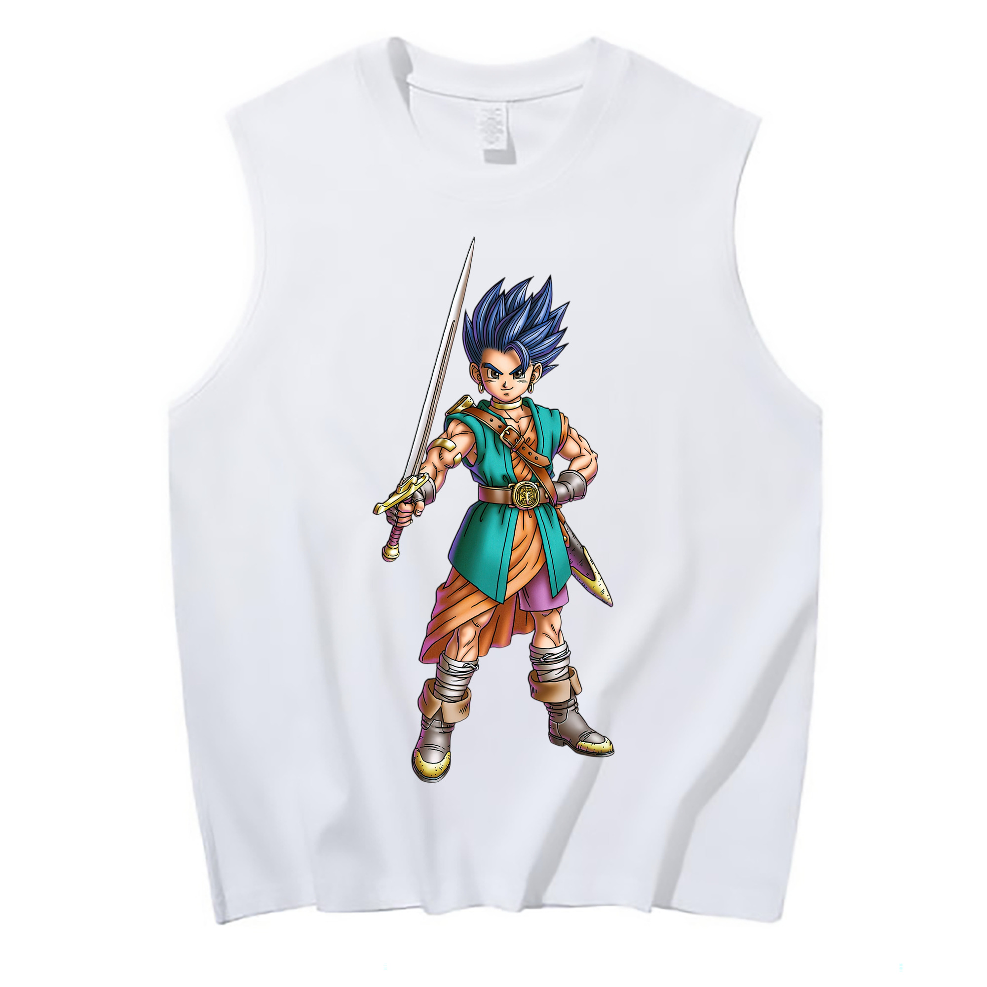 （画像用） ドラゴンクエスト Doragon Kuesuto Dragon Quest コットン100％タンクトップ（フロントプリント）