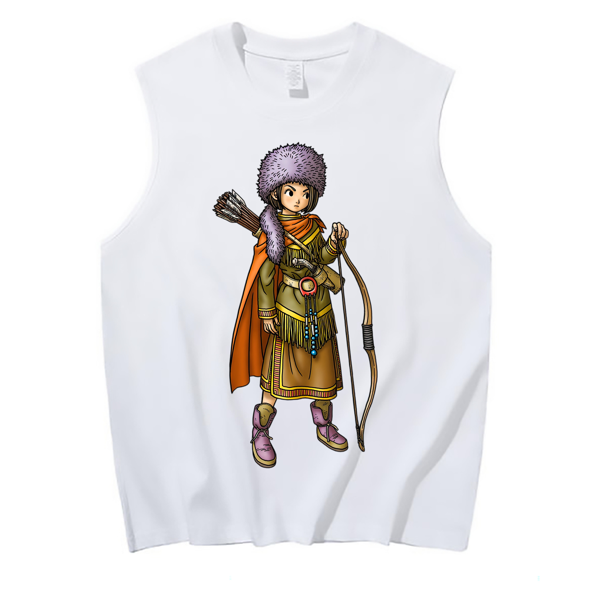 （画像用） ドラゴンクエスト Doragon Kuesuto Dragon Quest コットン100％タンクトップ（フロントプリント）