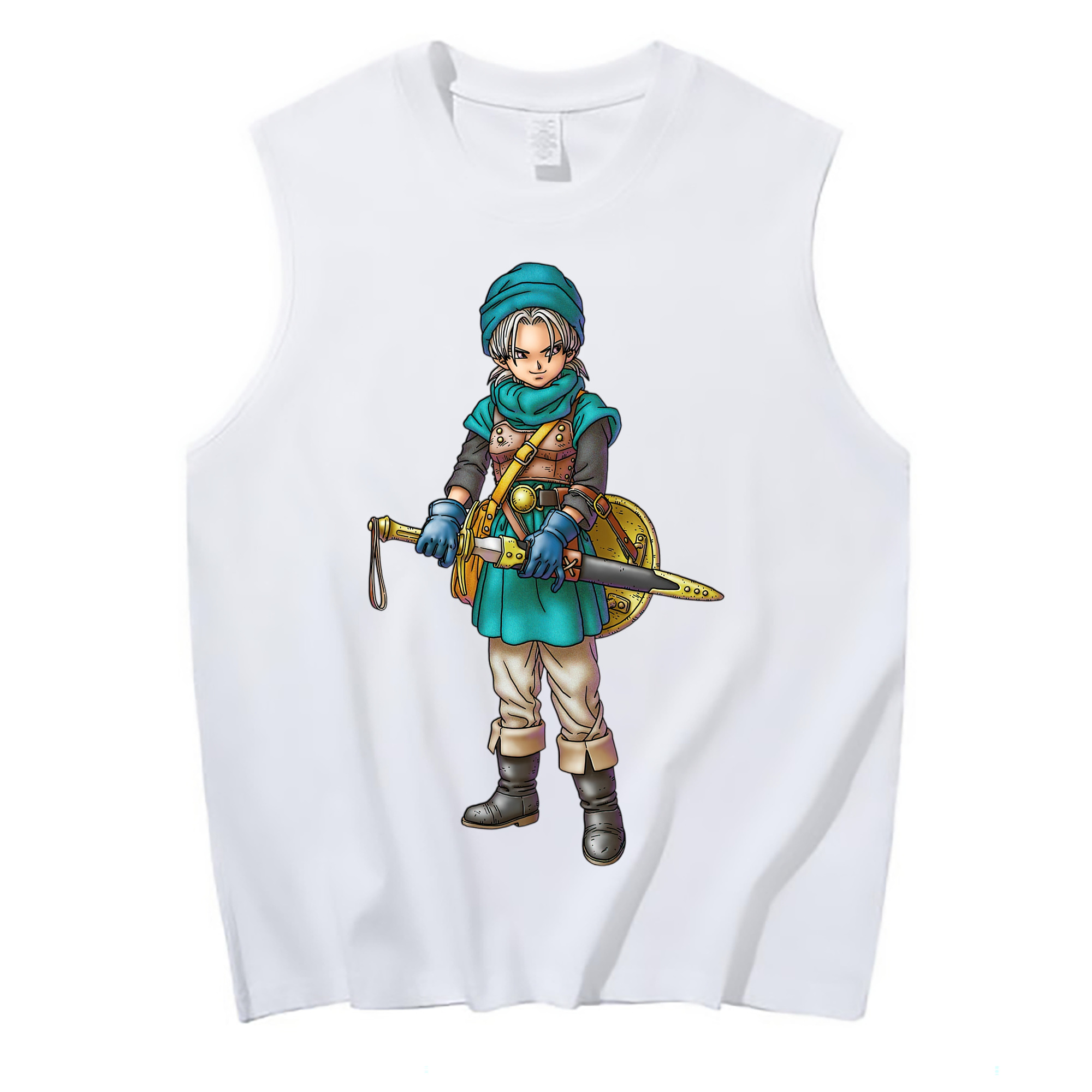 （画像用） ドラゴンクエスト Doragon Kuesuto Dragon Quest コットン100％タンクトップ（フロントプリント）