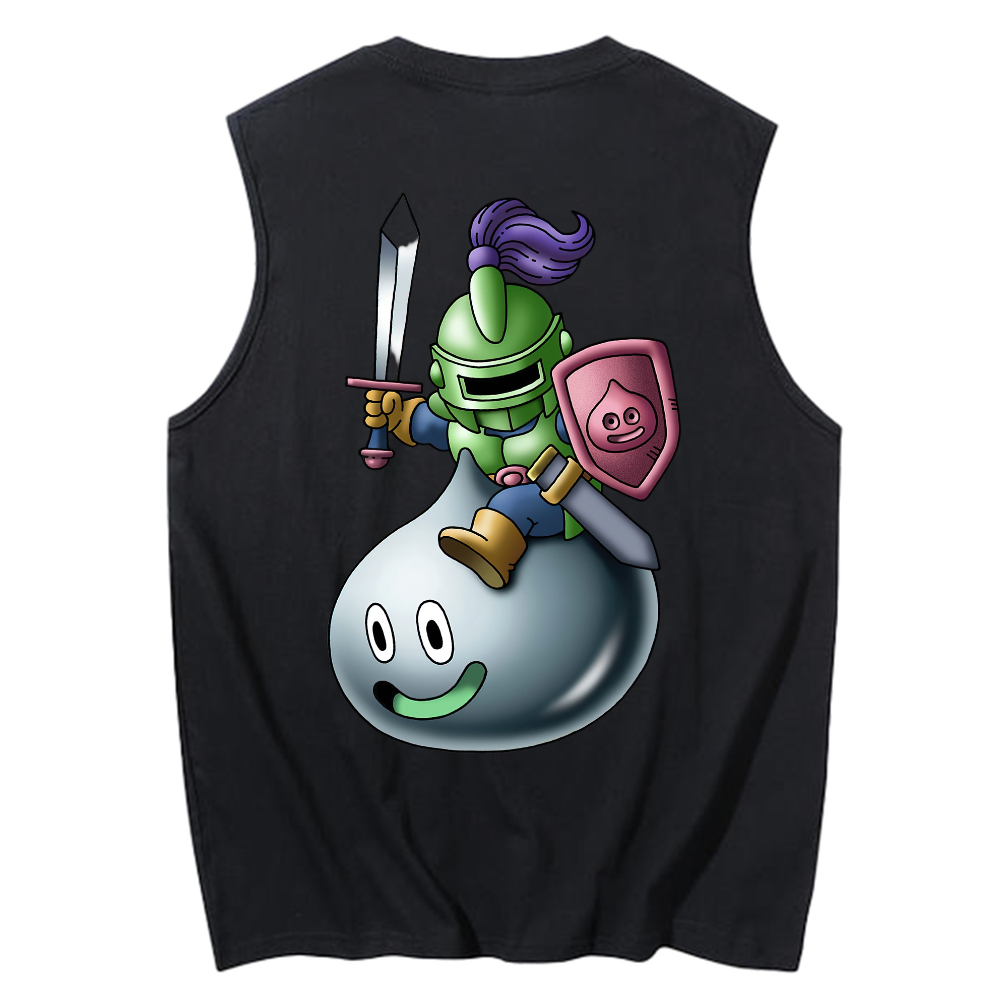 （画像用） ドラゴンクエスト Doragon Kuesuto Dragon Quest コットン100％タンクトップ（背面プリント）