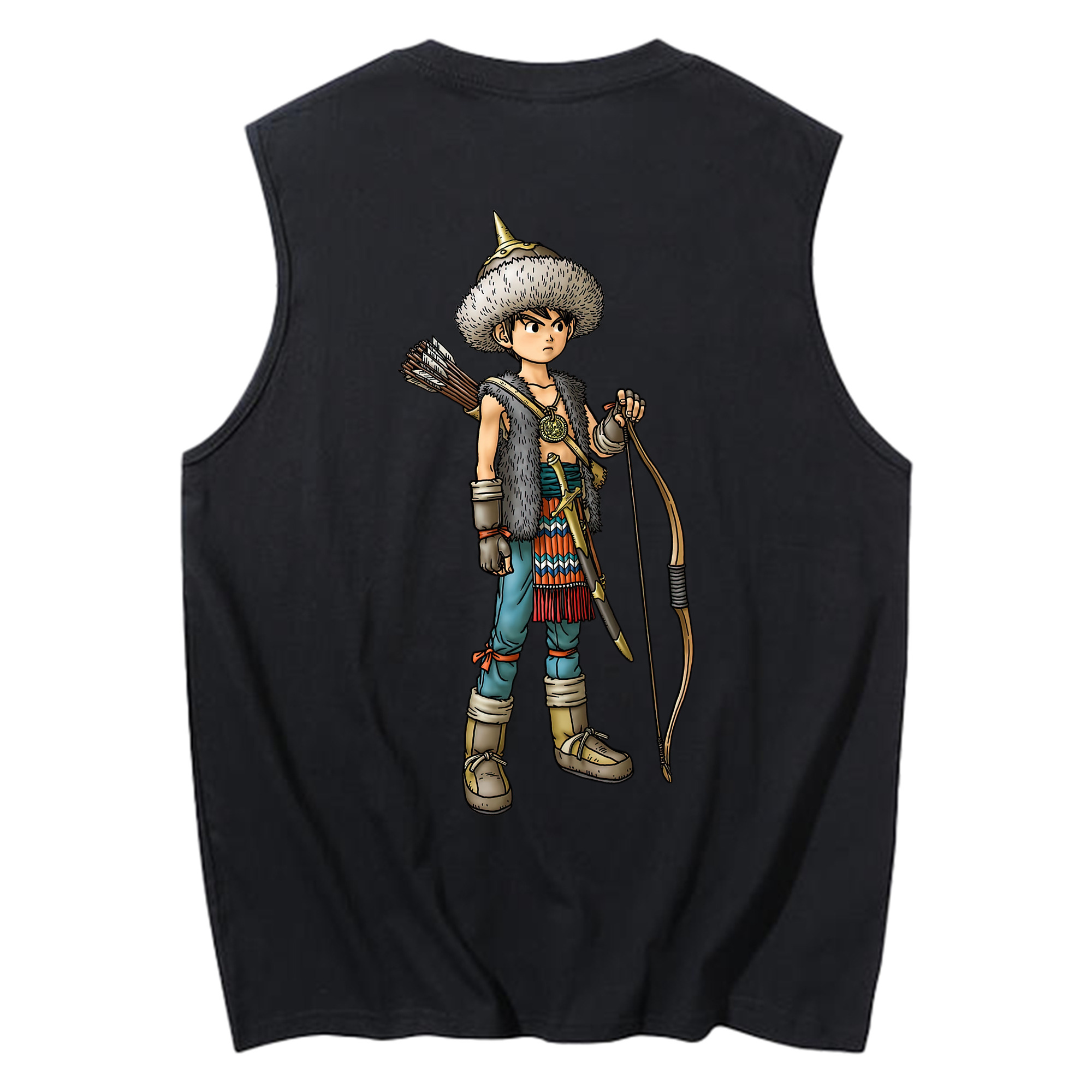 （画像用） ドラゴンクエスト Doragon Kuesuto Dragon Quest コットン100％タンクトップ（背面プリント）