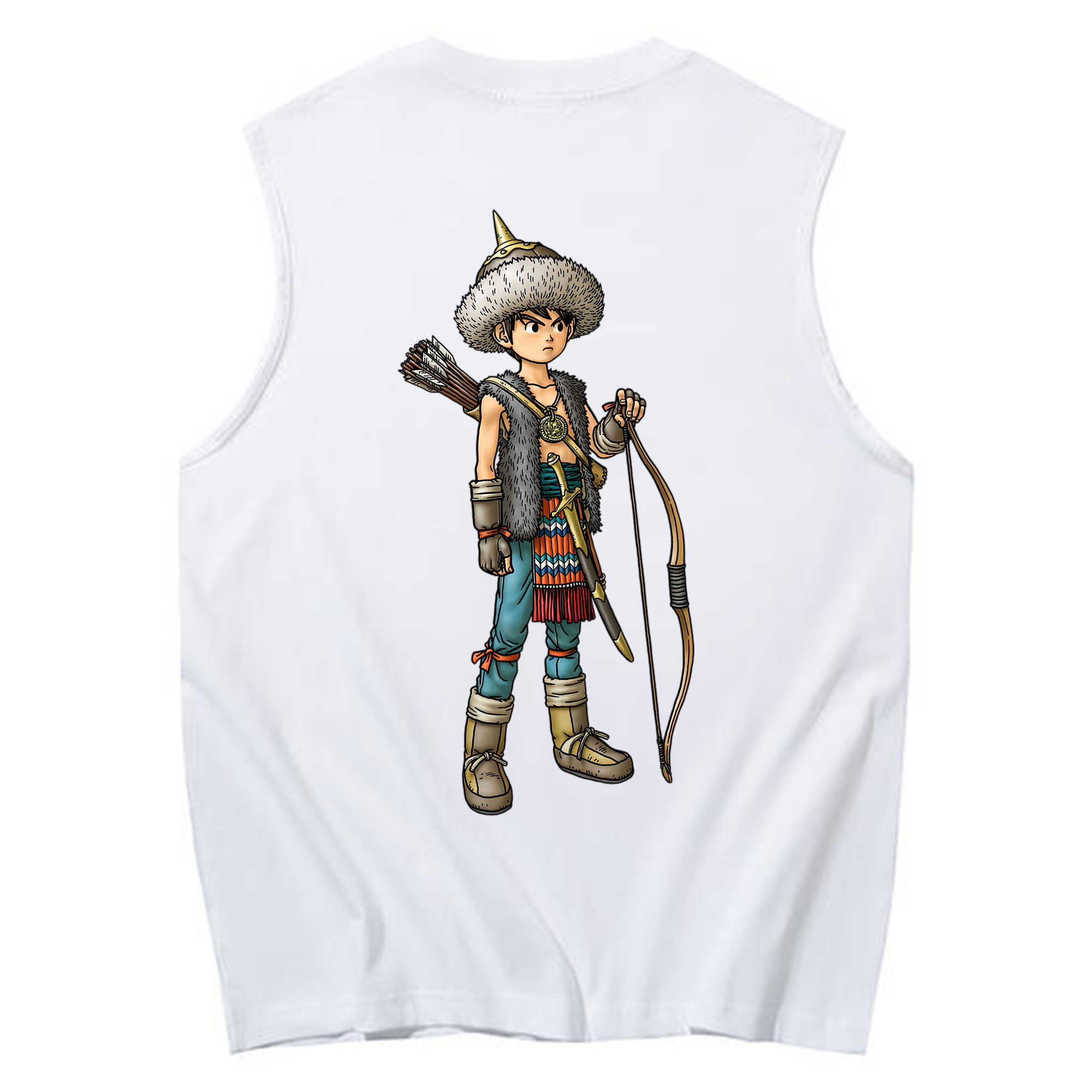 （画像用） ドラゴンクエスト Doragon Kuesuto Dragon Quest コットン100％タンクトップ（背面プリント）