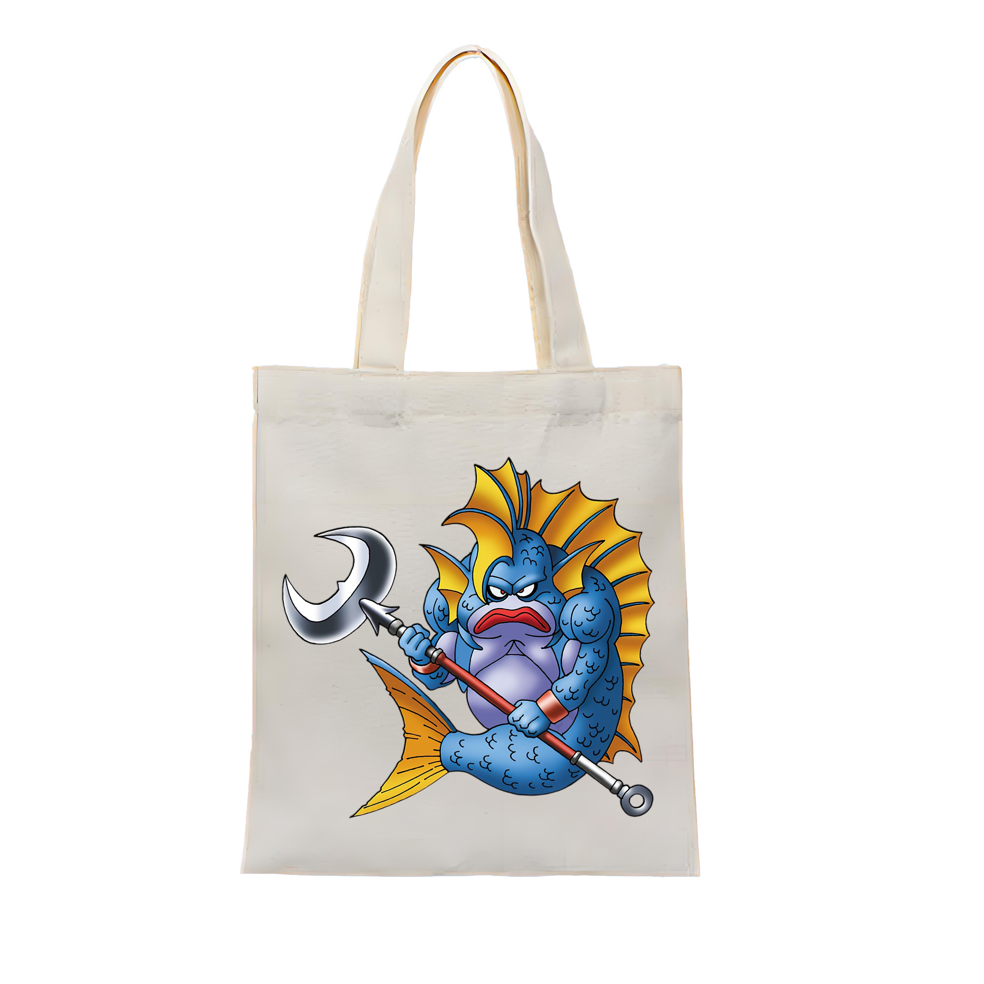 （画像用） ドラゴンクエスト Doragon Kuesuto Dragon Quest 縦型キャンバス生地手提げバッグ　トートバッグ