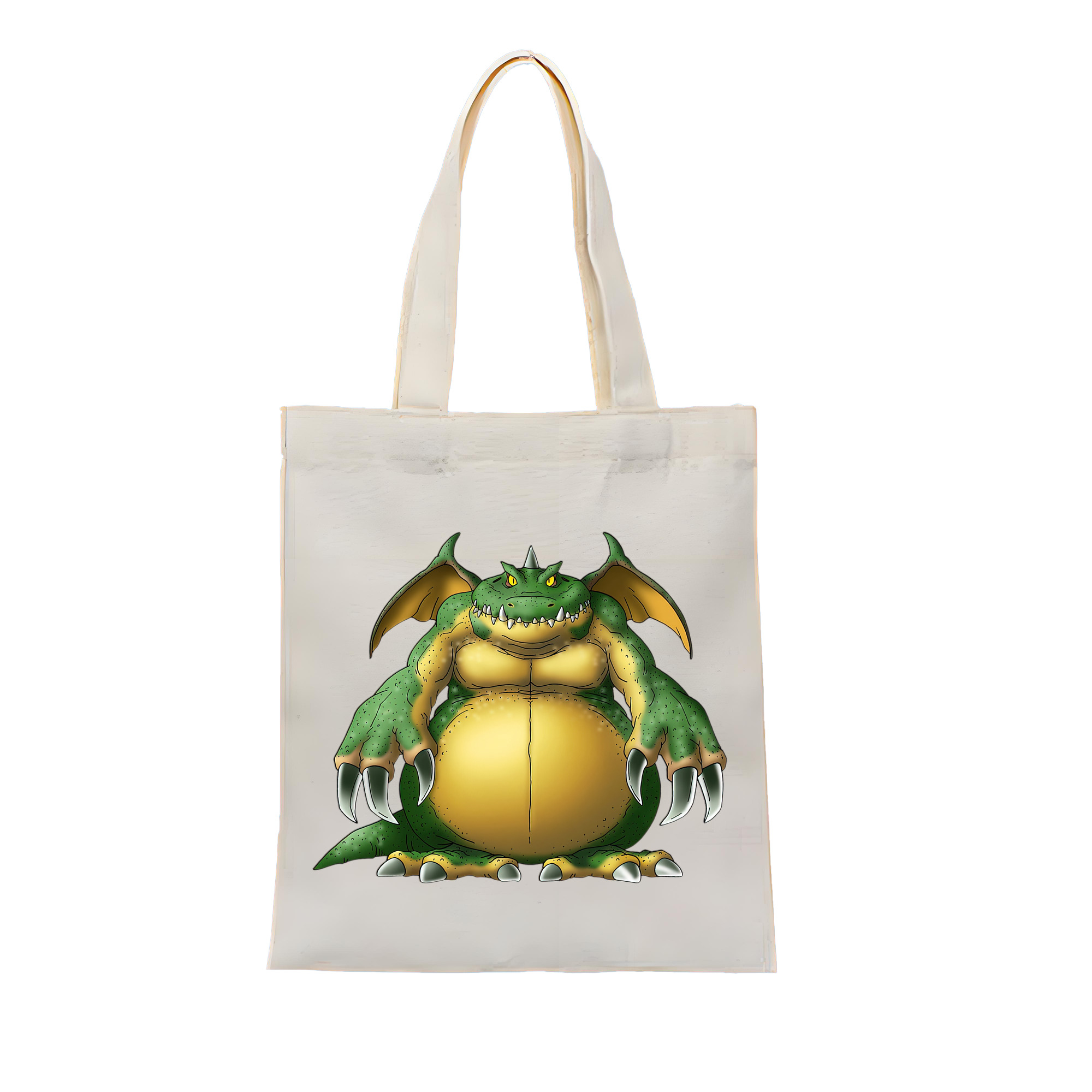 （画像用） ドラゴンクエスト Doragon Kuesuto Dragon Quest 縦型キャンバス生地手提げバッグ　トートバッグ