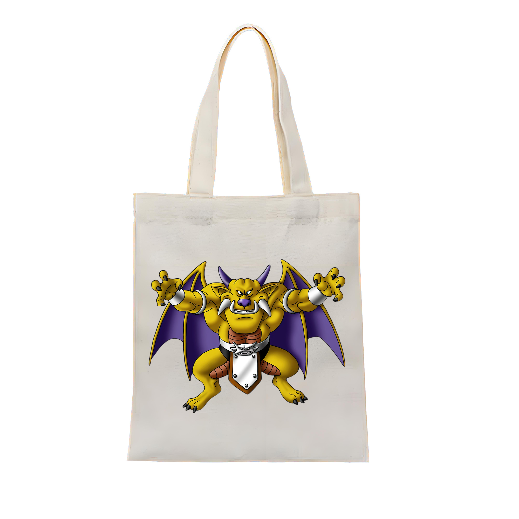 （画像用） ドラゴンクエスト Doragon Kuesuto Dragon Quest 縦型キャンバス生地手提げバッグ　トートバッグ