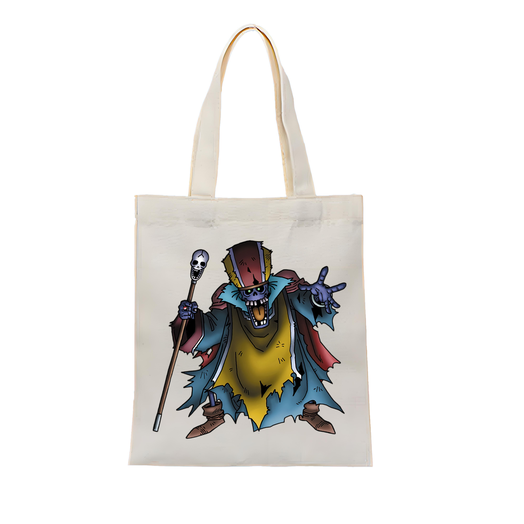 （画像用） ドラゴンクエスト Doragon Kuesuto Dragon Quest 縦型キャンバス生地手提げバッグ　トートバッグ