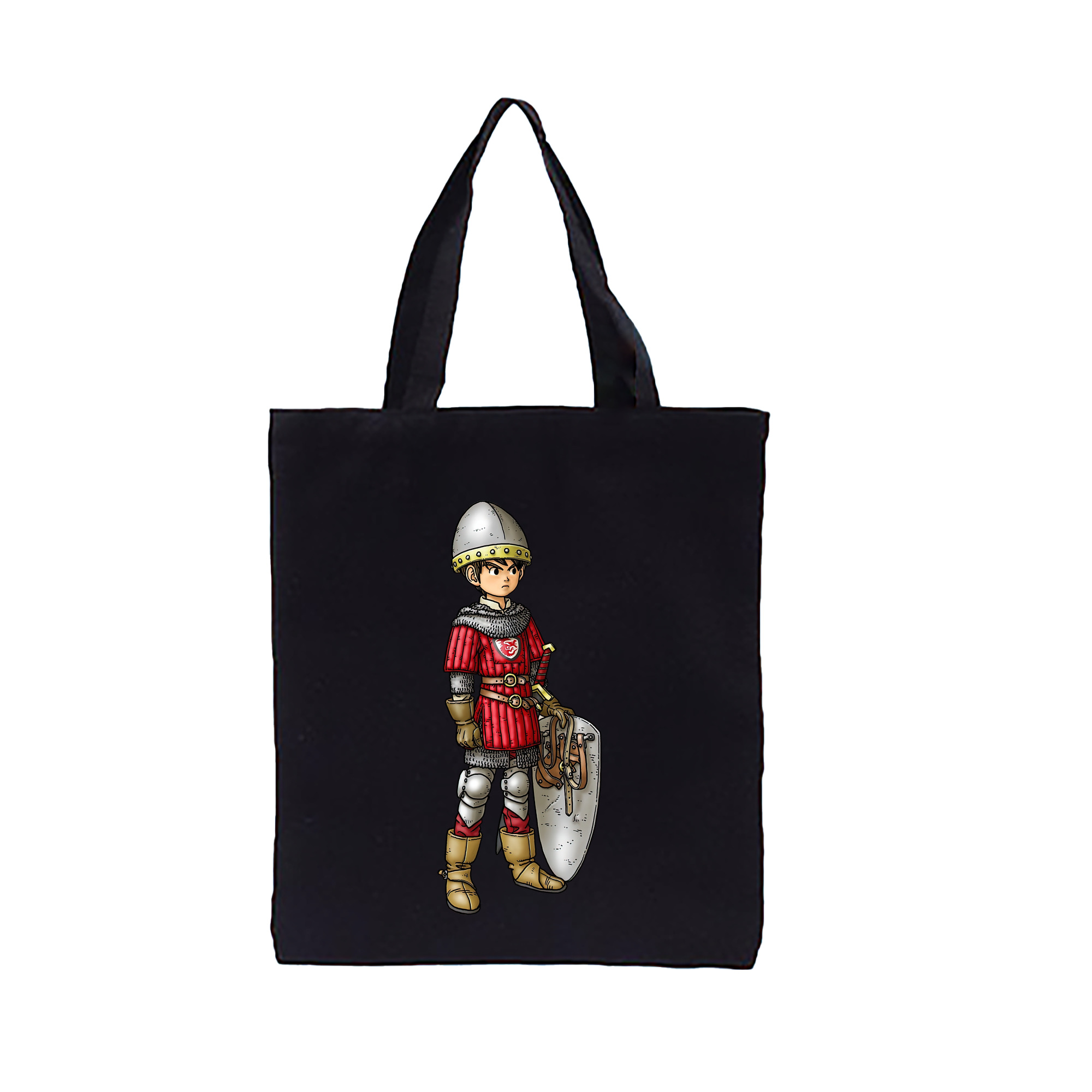 （画像用） ドラゴンクエスト Doragon Kuesuto Dragon Quest 縦型キャンバス生地手提げバッグ　トートバッグ