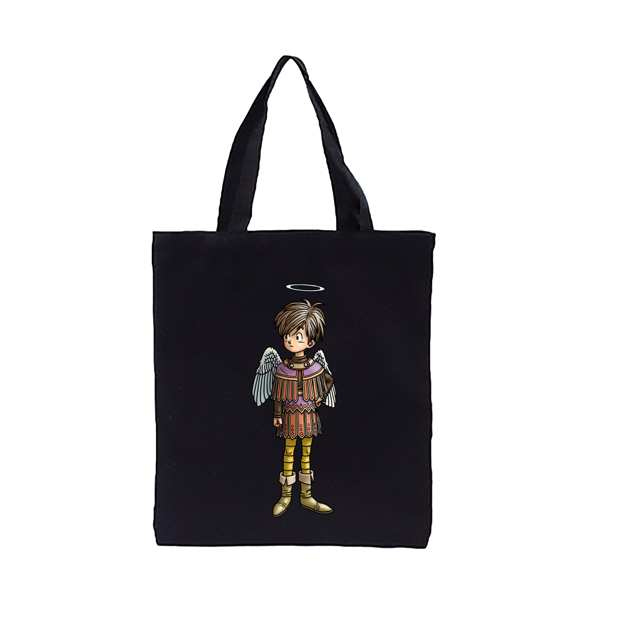 （画像用） ドラゴンクエスト Doragon Kuesuto Dragon Quest 縦型キャンバス生地手提げバッグ　トートバッグ
