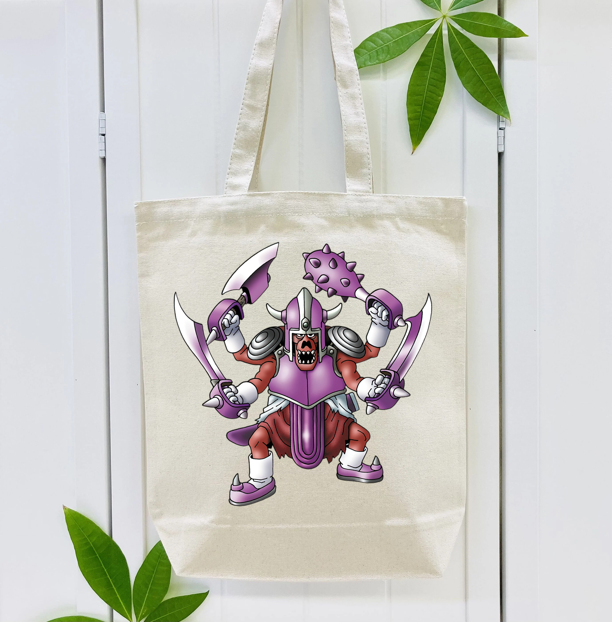 ドラゴンクエスト Doragon Kuesuto Dragon Quest 縦型キャンバス生地手提げバッグ　トートバッグ