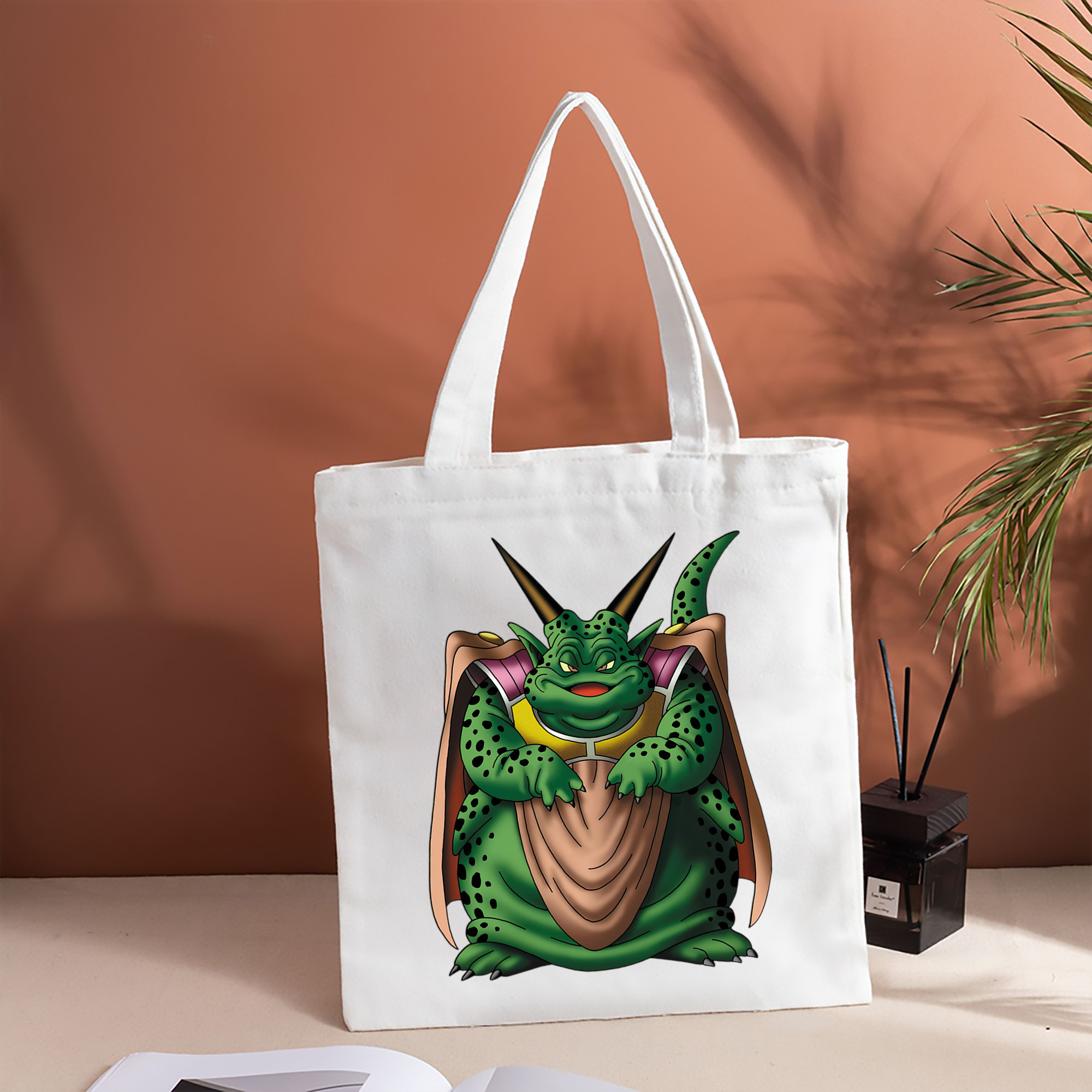 ドラゴンクエスト Doragon Kuesuto Dragon Quest 縦型キャンバス生地手提げバッグ　トートバッグ