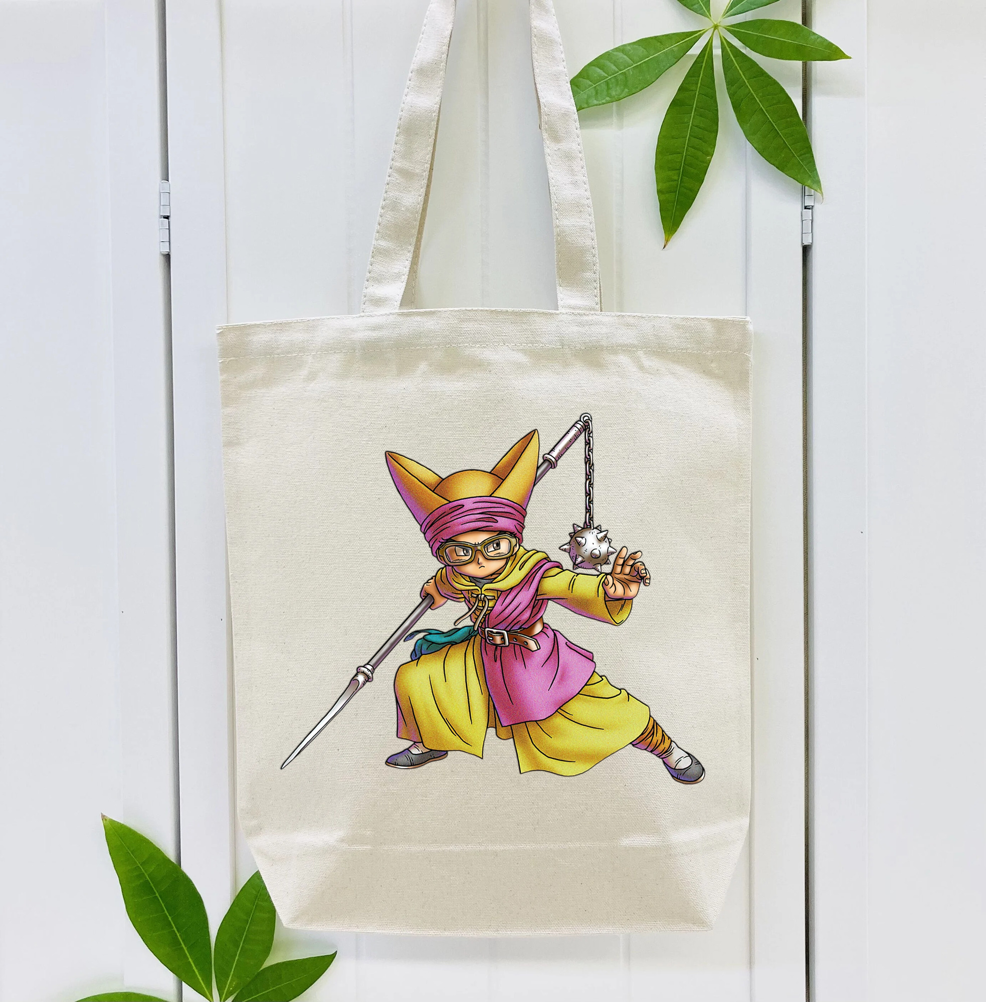ドラゴンクエスト Doragon Kuesuto Dragon Quest 縦型キャンバス生地手提げバッグ　トートバッグ
