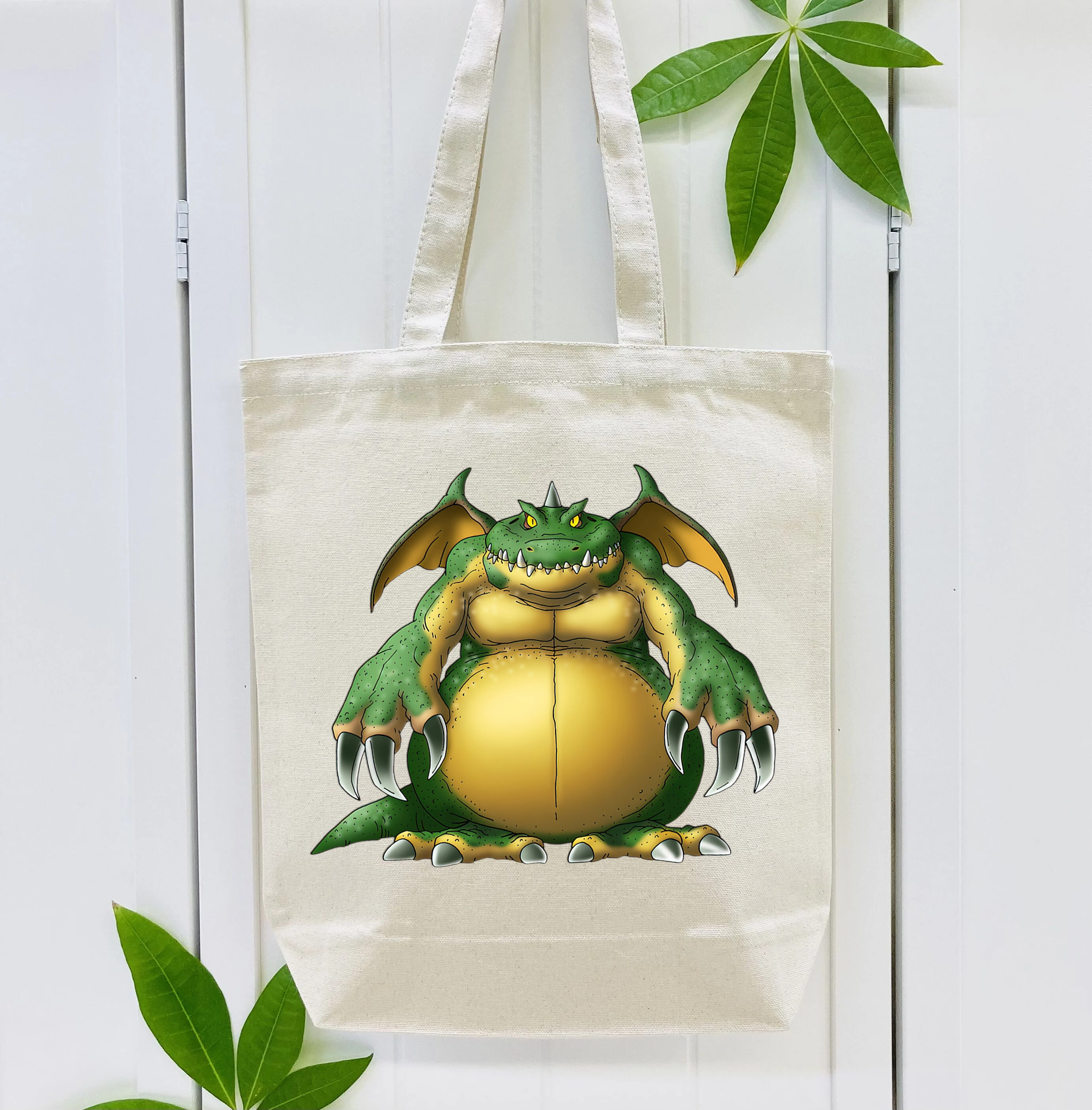 ドラゴンクエスト Doragon Kuesuto Dragon Quest 縦型キャンバス生地手提げバッグ　トートバッグ