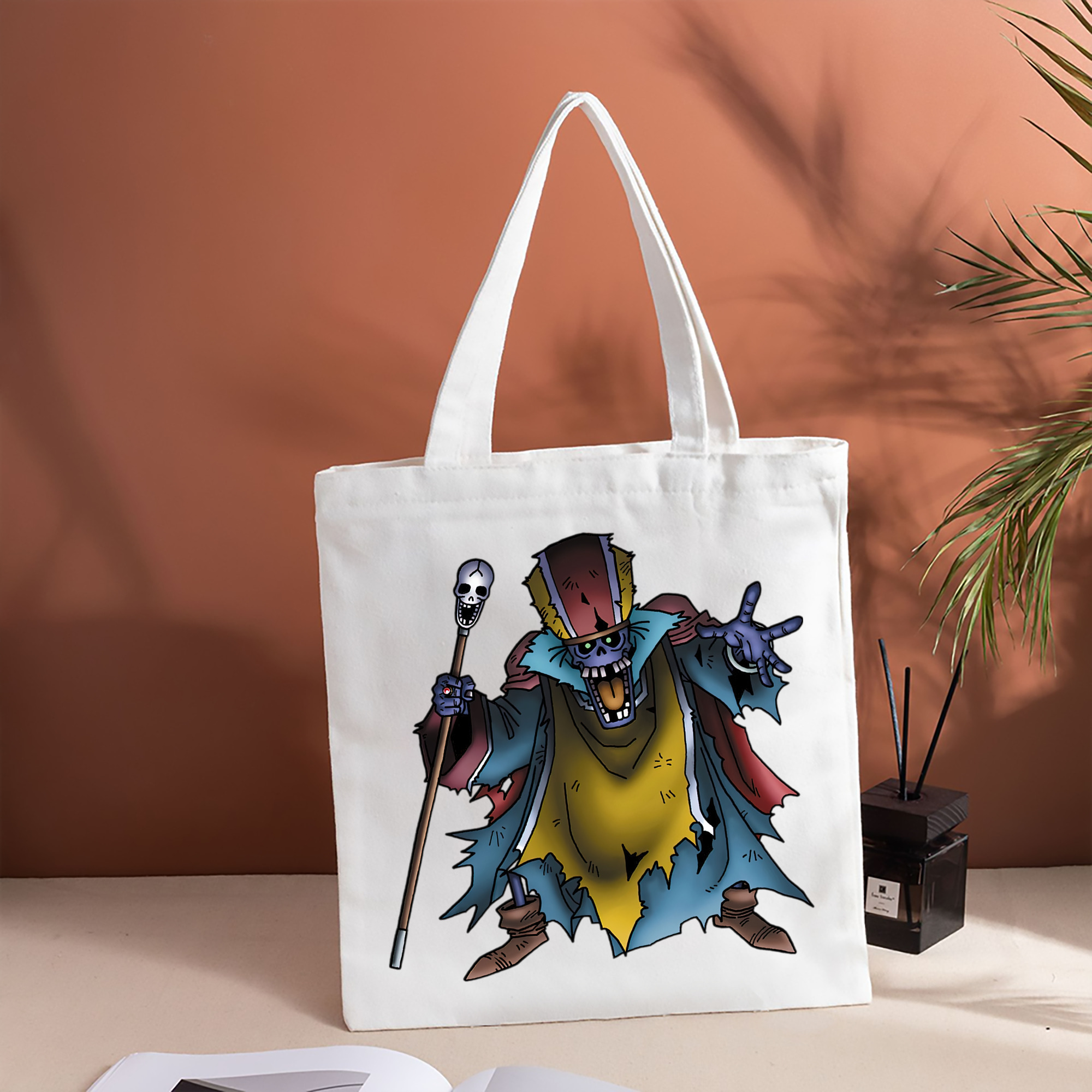 ドラゴンクエスト Doragon Kuesuto Dragon Quest 縦型キャンバス生地手提げバッグ　トートバッグ