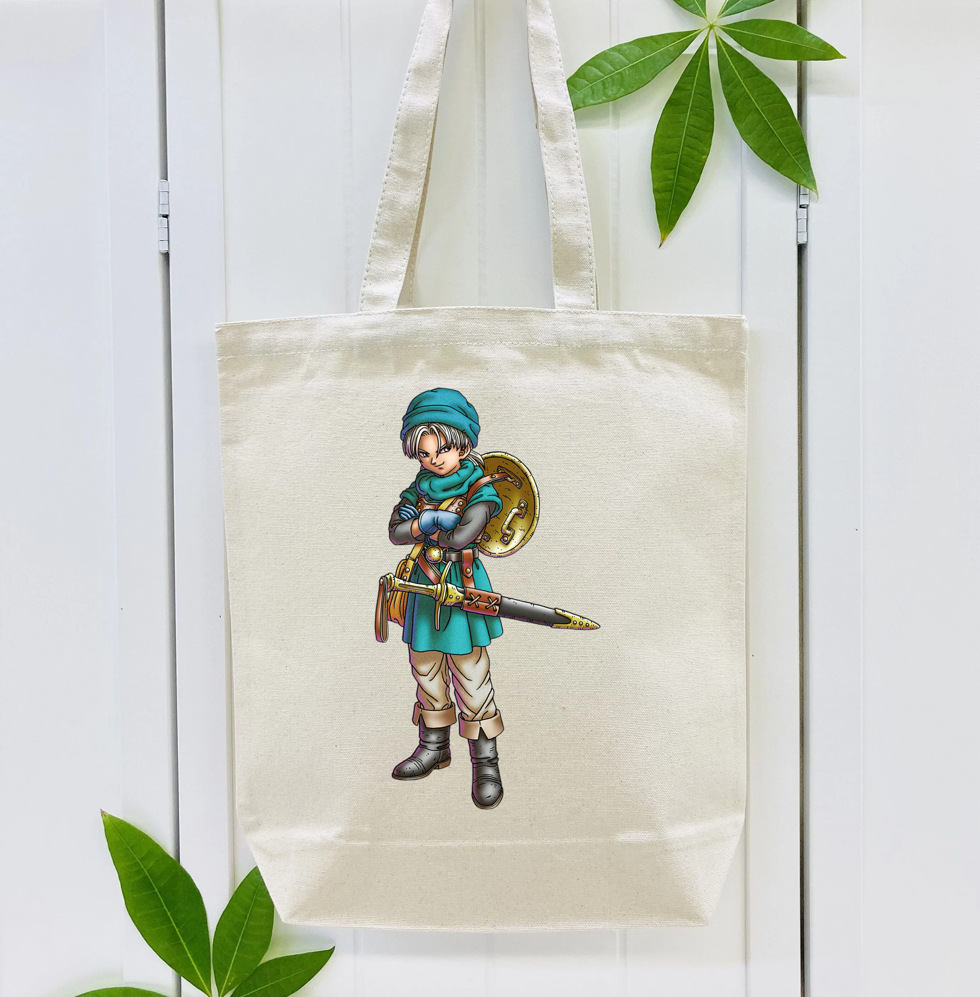 ドラゴンクエスト Doragon Kuesuto Dragon Quest 縦型キャンバス生地手提げバッグ　トートバッグ