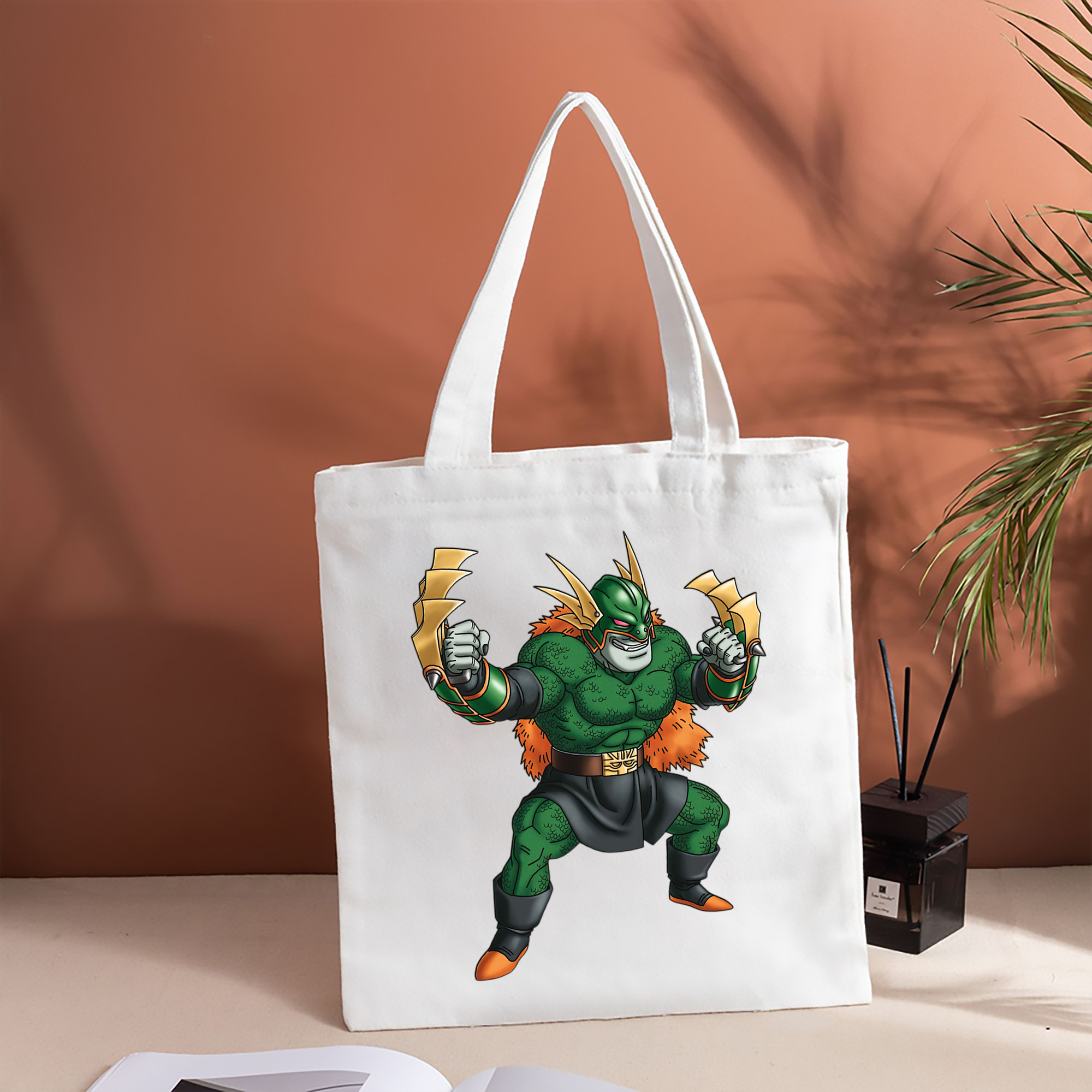 ドラゴンクエスト Doragon Kuesuto Dragon Quest 縦型キャンバス生地手提げバッグ　トートバッグ