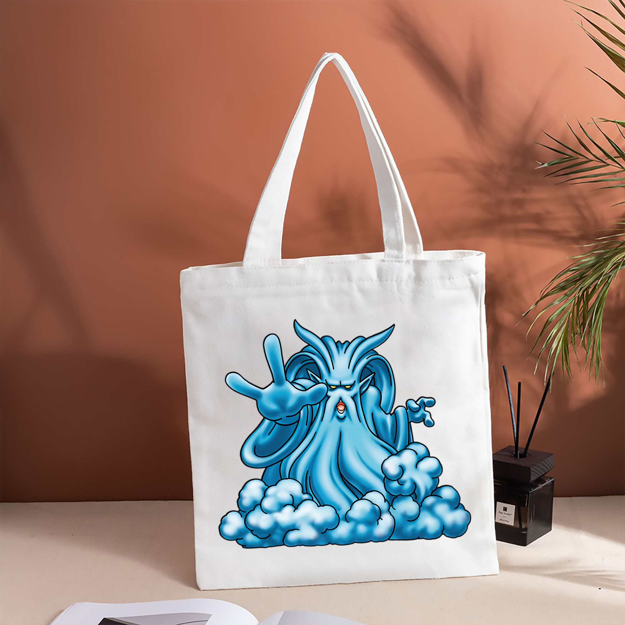 ドラゴンクエスト Doragon Kuesuto Dragon Quest 縦型キャンバス生地手提げバッグ　トートバッグ