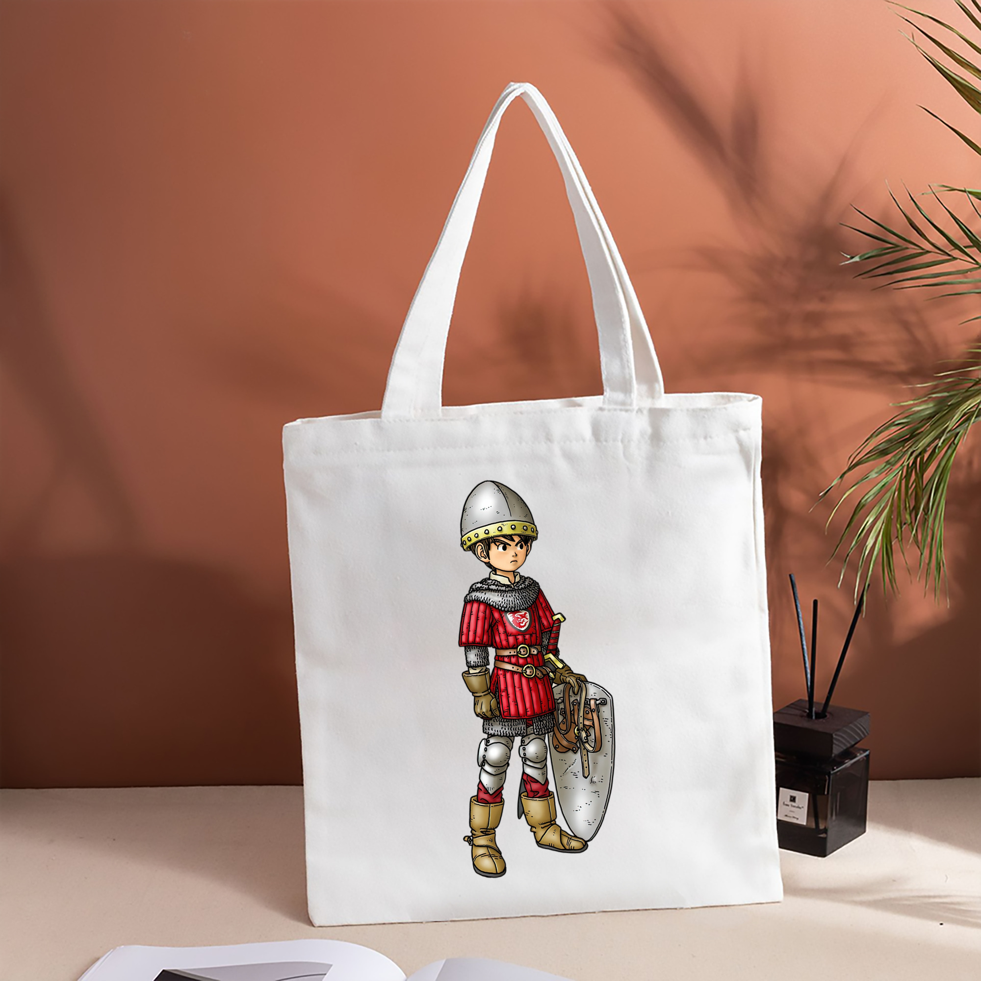 ドラゴンクエスト Doragon Kuesuto Dragon Quest 縦型キャンバス生地手提げバッグ　トートバッグ