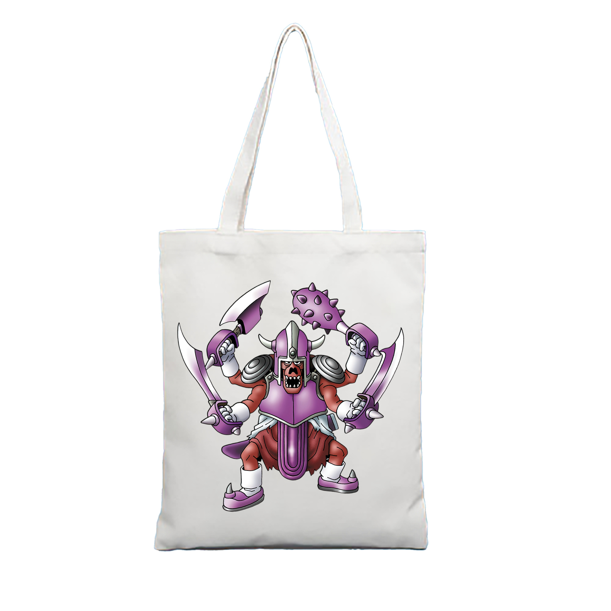 （画像用） ドラゴンクエスト Doragon Kuesuto Dragon Quest 縦型キャンバス生地手提げバッグ　トートバッグ