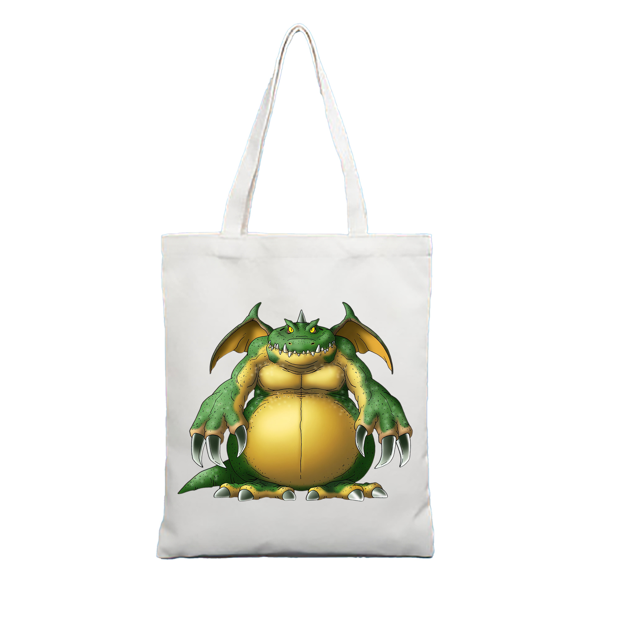 （画像用） ドラゴンクエスト Doragon Kuesuto Dragon Quest 縦型キャンバス生地手提げバッグ　トートバッグ