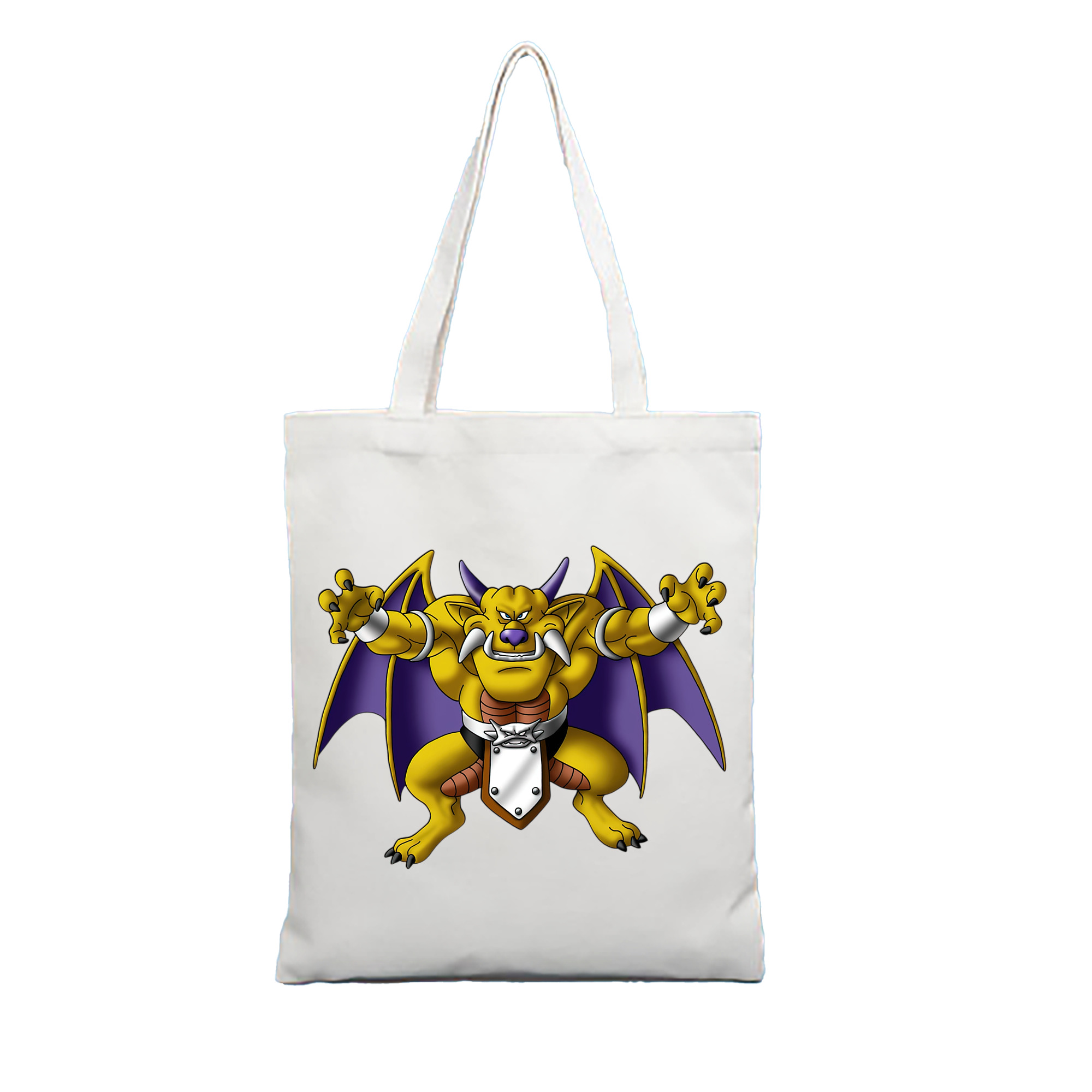 （画像用） ドラゴンクエスト Doragon Kuesuto Dragon Quest 縦型キャンバス生地手提げバッグ　トートバッグ