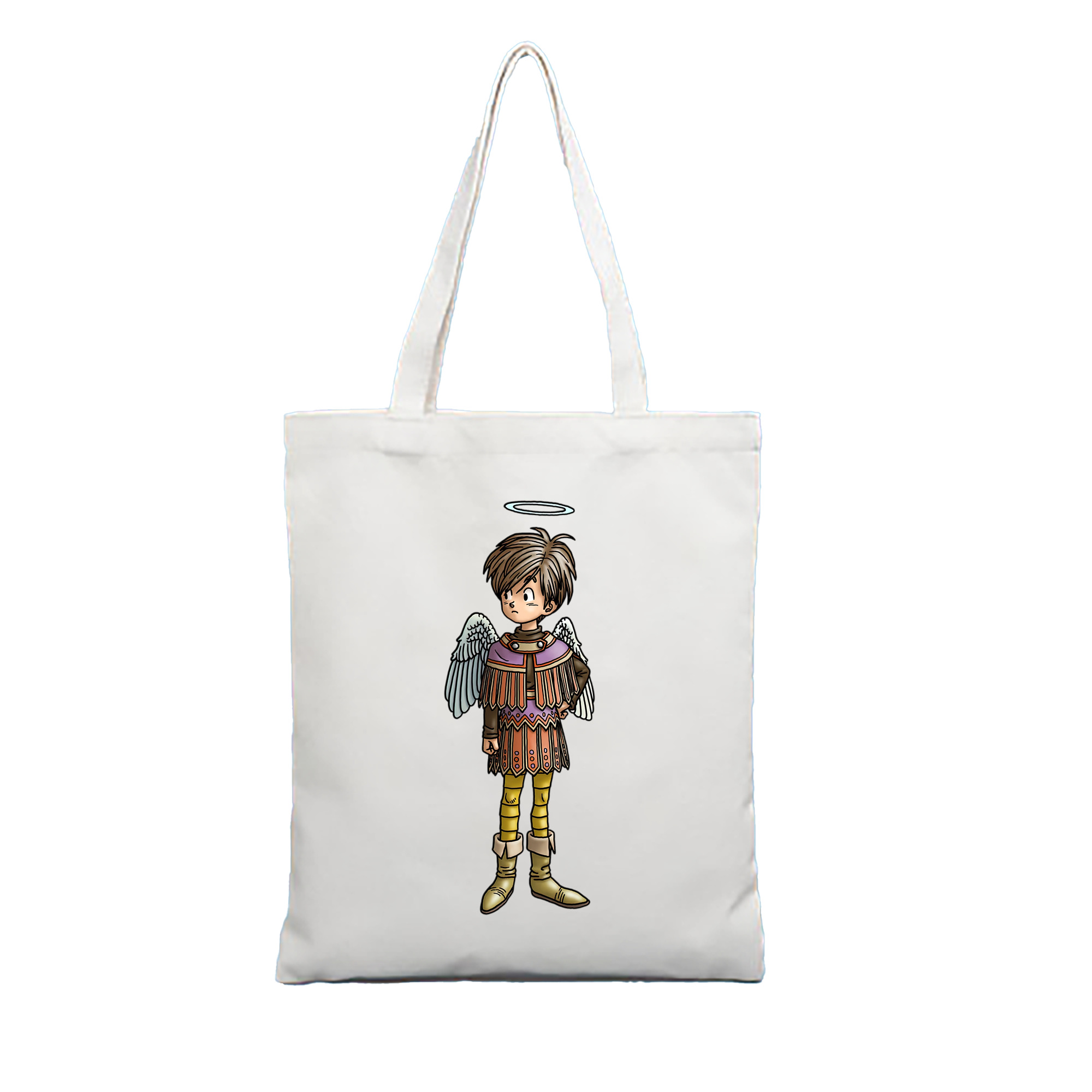 （画像用） ドラゴンクエスト Doragon Kuesuto Dragon Quest 縦型キャンバス生地手提げバッグ　トートバッグ