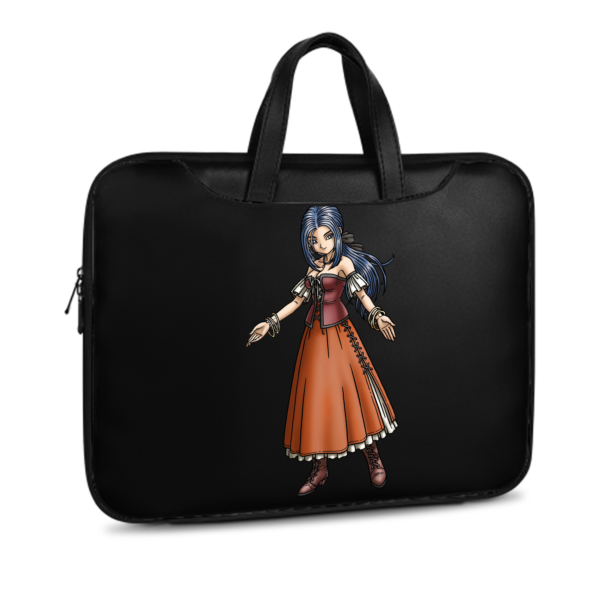 （画像用） ドラゴンクエスト Doragon Kuesuto Dragon Quest レザーラップトップバッグ　ノートパソコンケース
