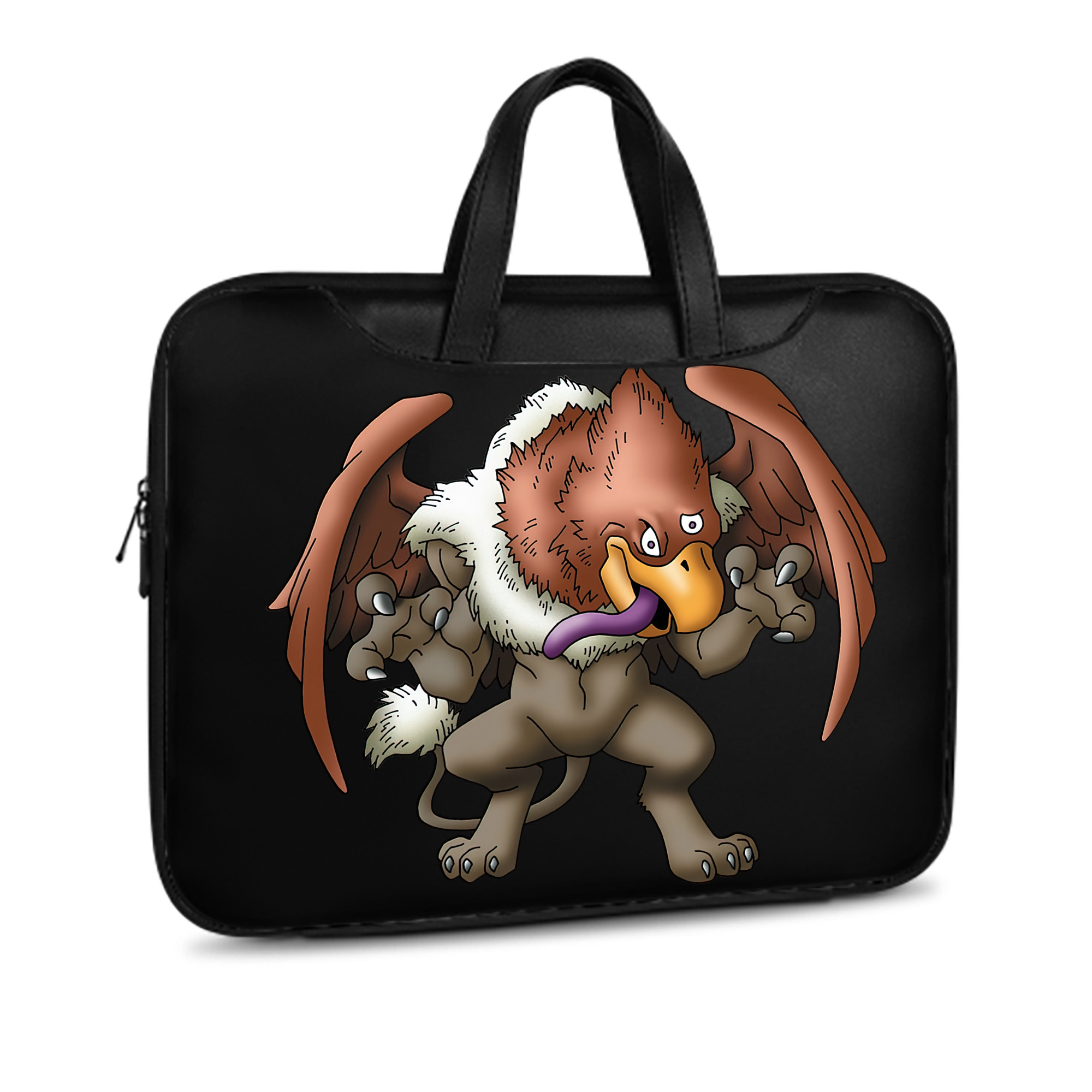 （画像用） ドラゴンクエスト Doragon Kuesuto Dragon Quest レザーラップトップバッグ　ノートパソコンケース