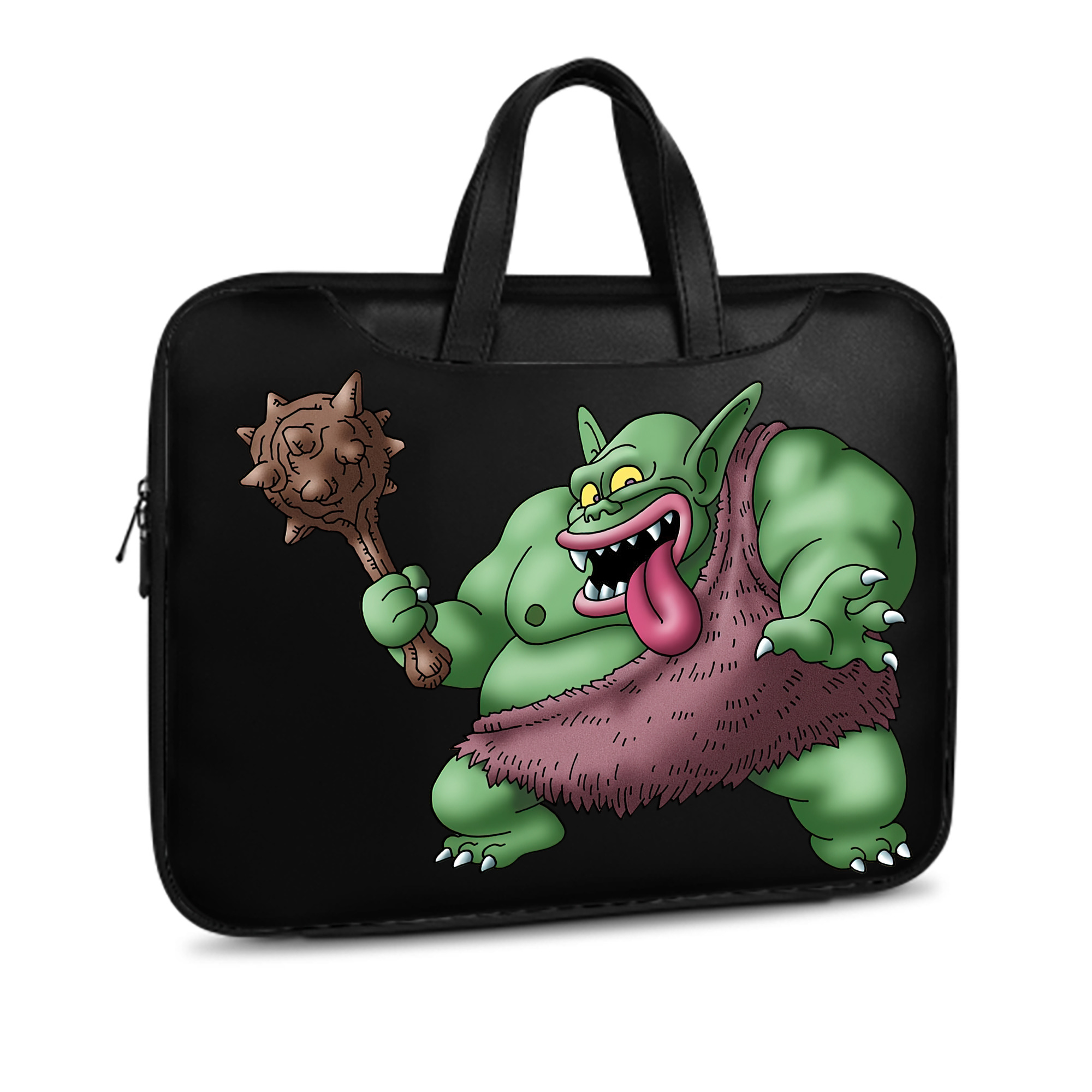 （画像用） ドラゴンクエスト Doragon Kuesuto Dragon Quest レザーラップトップバッグ　ノートパソコンケース
