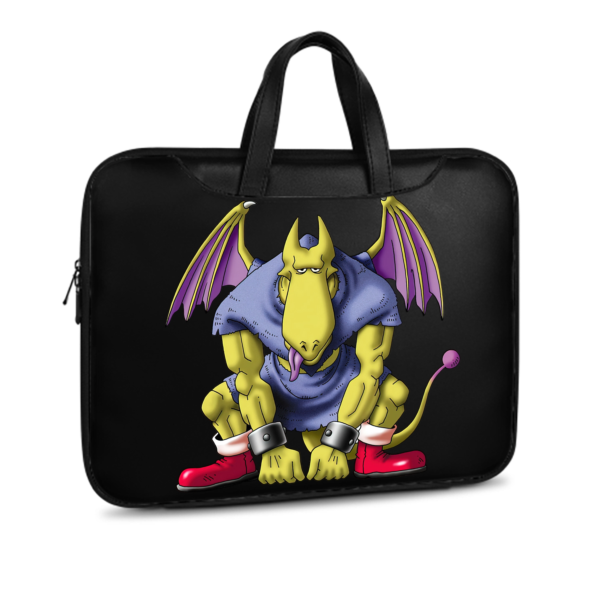 （画像用） ドラゴンクエスト Doragon Kuesuto Dragon Quest レザーラップトップバッグ　ノートパソコンケース