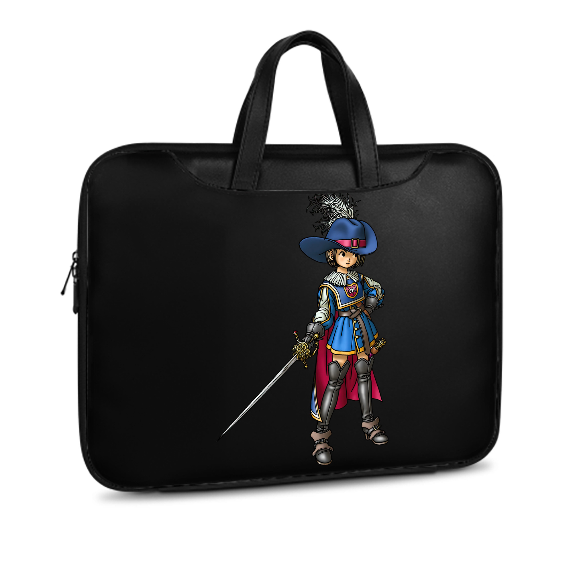 （画像用） ドラゴンクエスト Doragon Kuesuto Dragon Quest レザーラップトップバッグ　ノートパソコンケース
