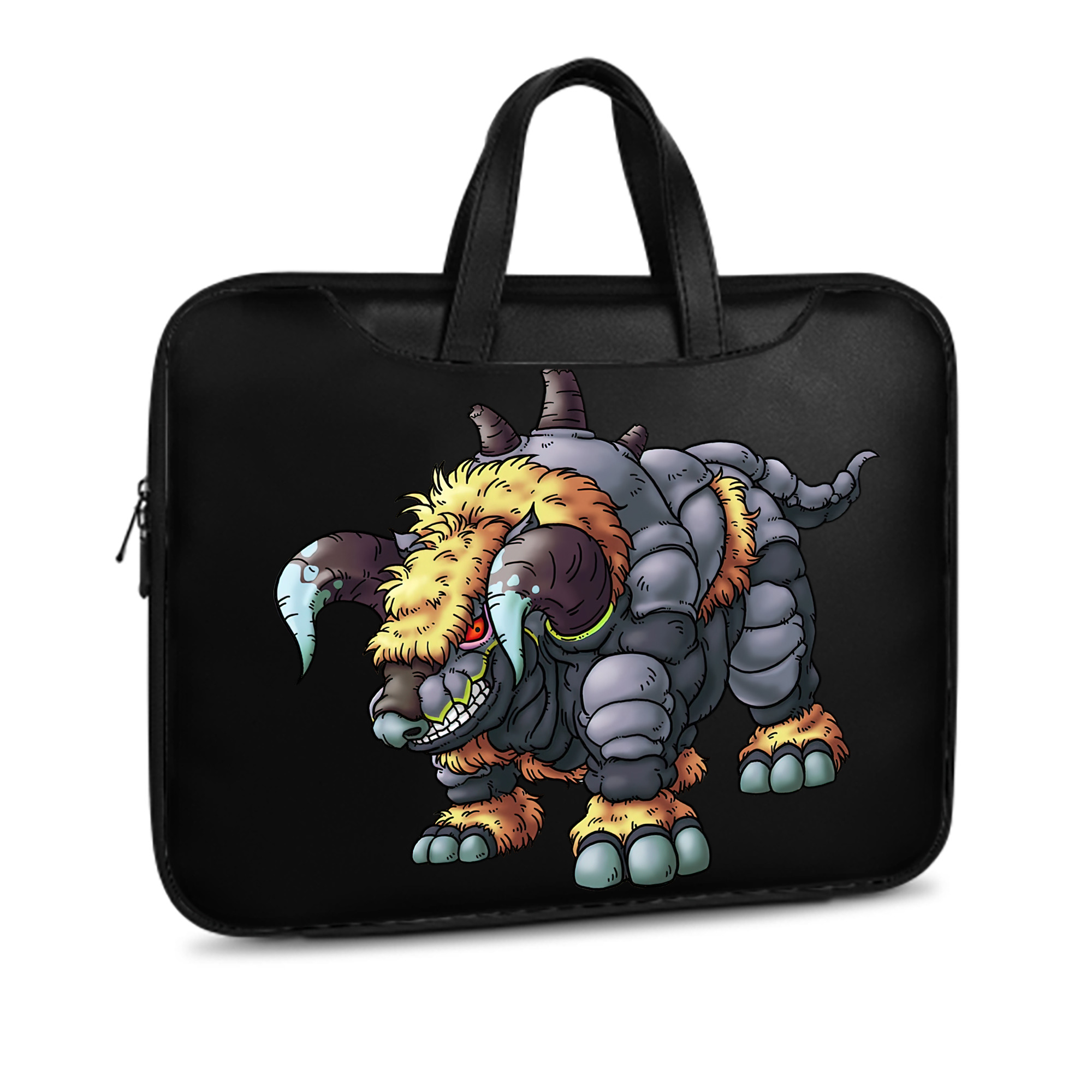 （画像用） ドラゴンクエスト Doragon Kuesuto Dragon Quest レザーラップトップバッグ　ノートパソコンケース