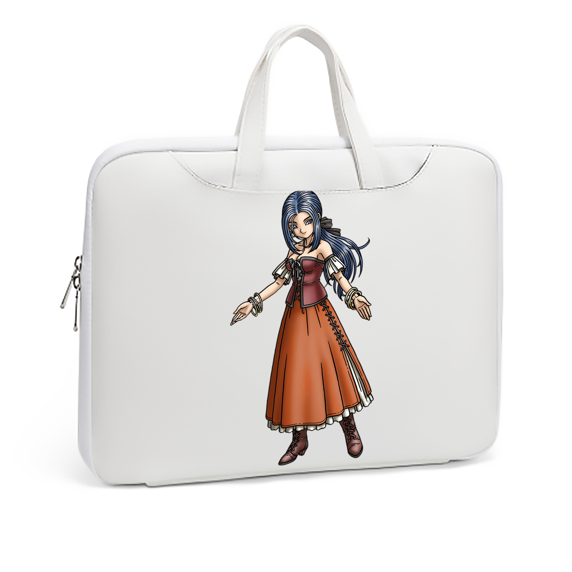 （画像用） ドラゴンクエスト Doragon Kuesuto Dragon Quest レザーラップトップバッグ　ノートパソコンケース