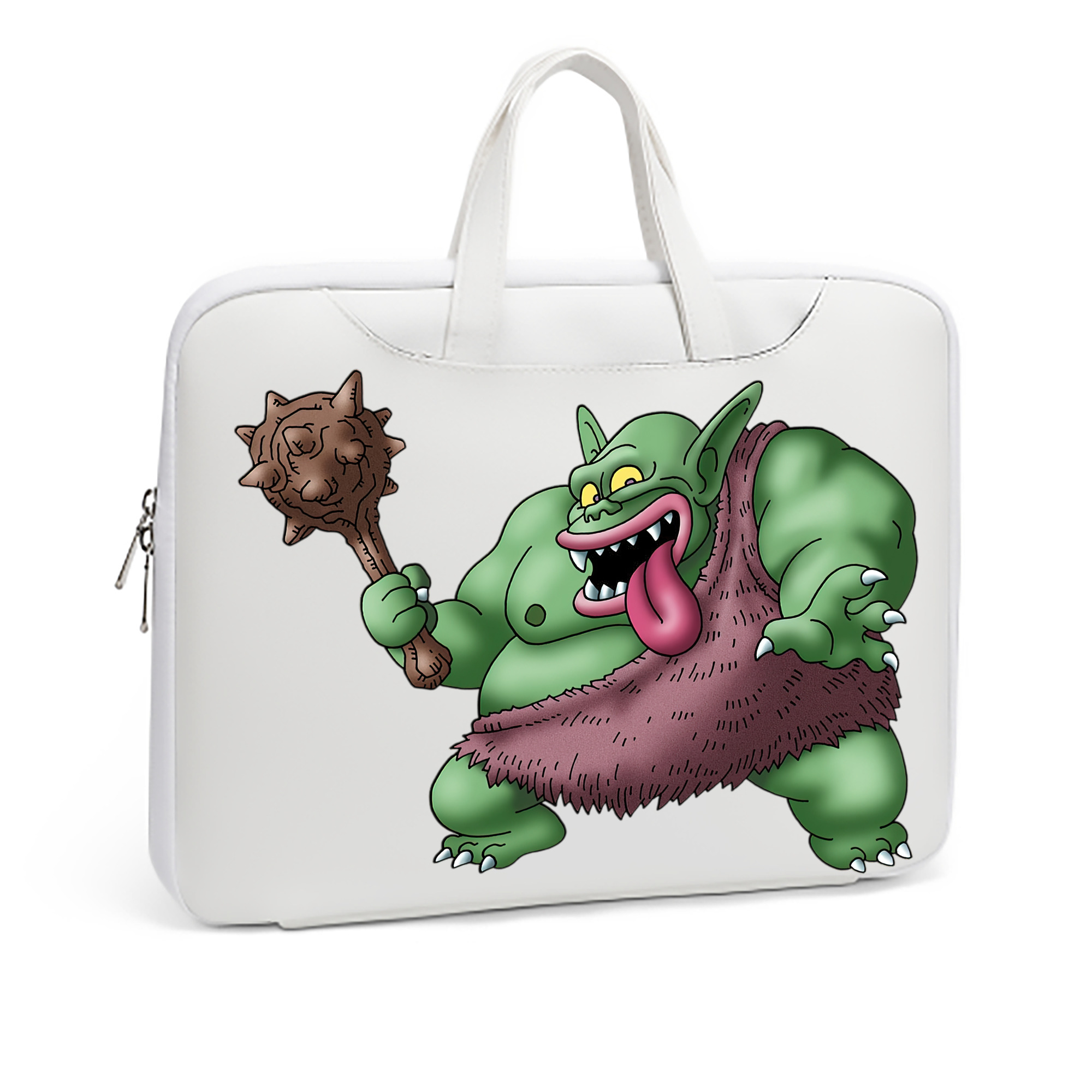 （画像用） ドラゴンクエスト Doragon Kuesuto Dragon Quest レザーラップトップバッグ　ノートパソコンケース