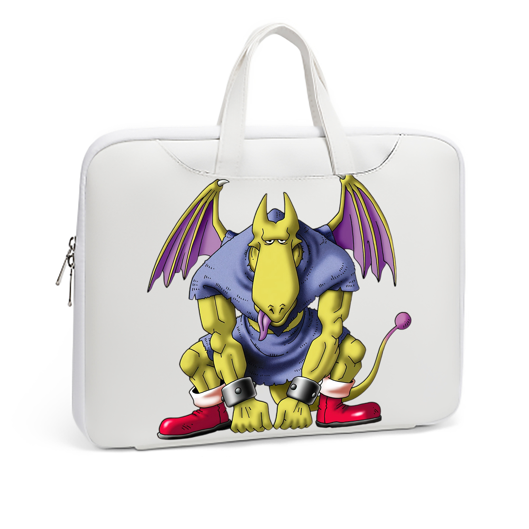 （画像用） ドラゴンクエスト Doragon Kuesuto Dragon Quest レザーラップトップバッグ　ノートパソコンケース