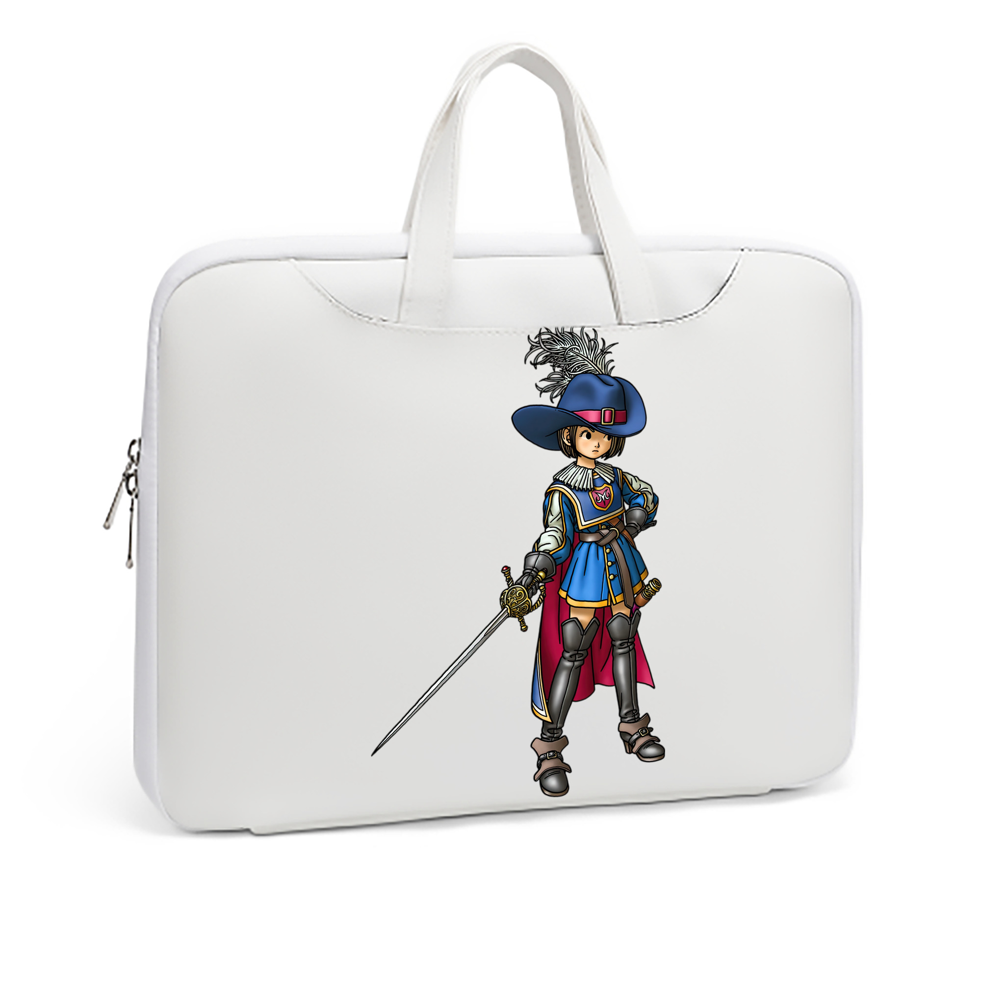 （画像用） ドラゴンクエスト Doragon Kuesuto Dragon Quest レザーラップトップバッグ　ノートパソコンケース