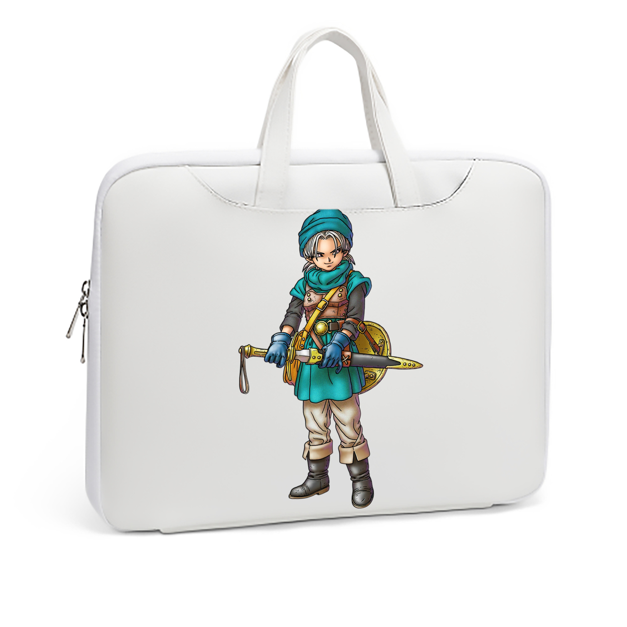 （画像用） ドラゴンクエスト Doragon Kuesuto Dragon Quest レザーラップトップバッグ　ノートパソコンケース